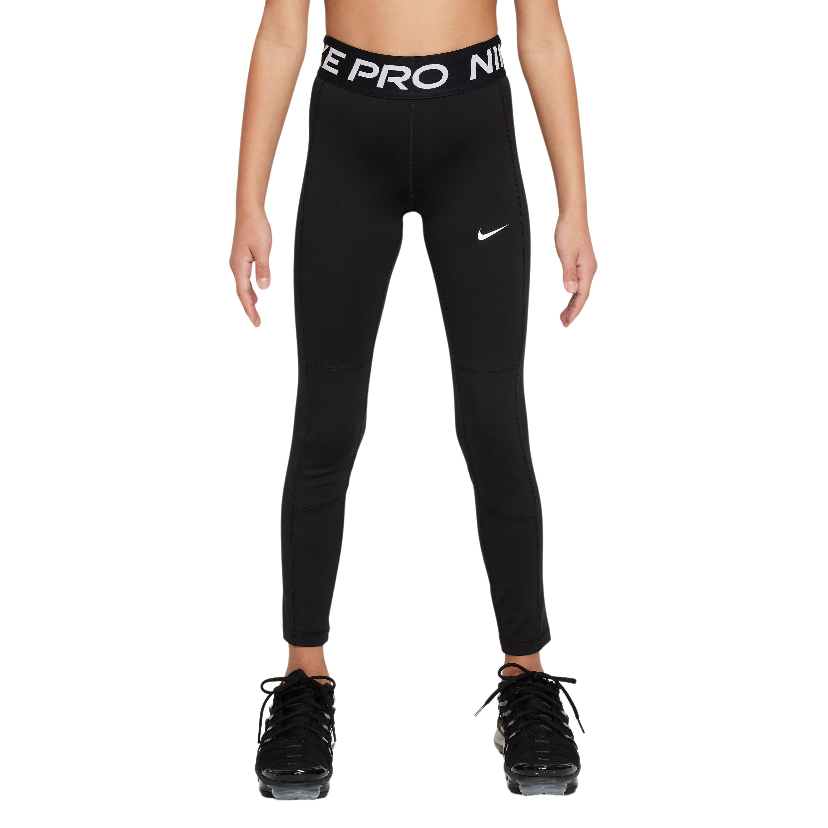 Nike Pro Leak Protection Sportlegging Meisjes Zwart Wit