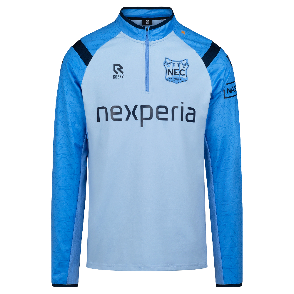 Robey NEC Nijmegen Trainingstrui 1/4-Zip 2024-2025 Blauw