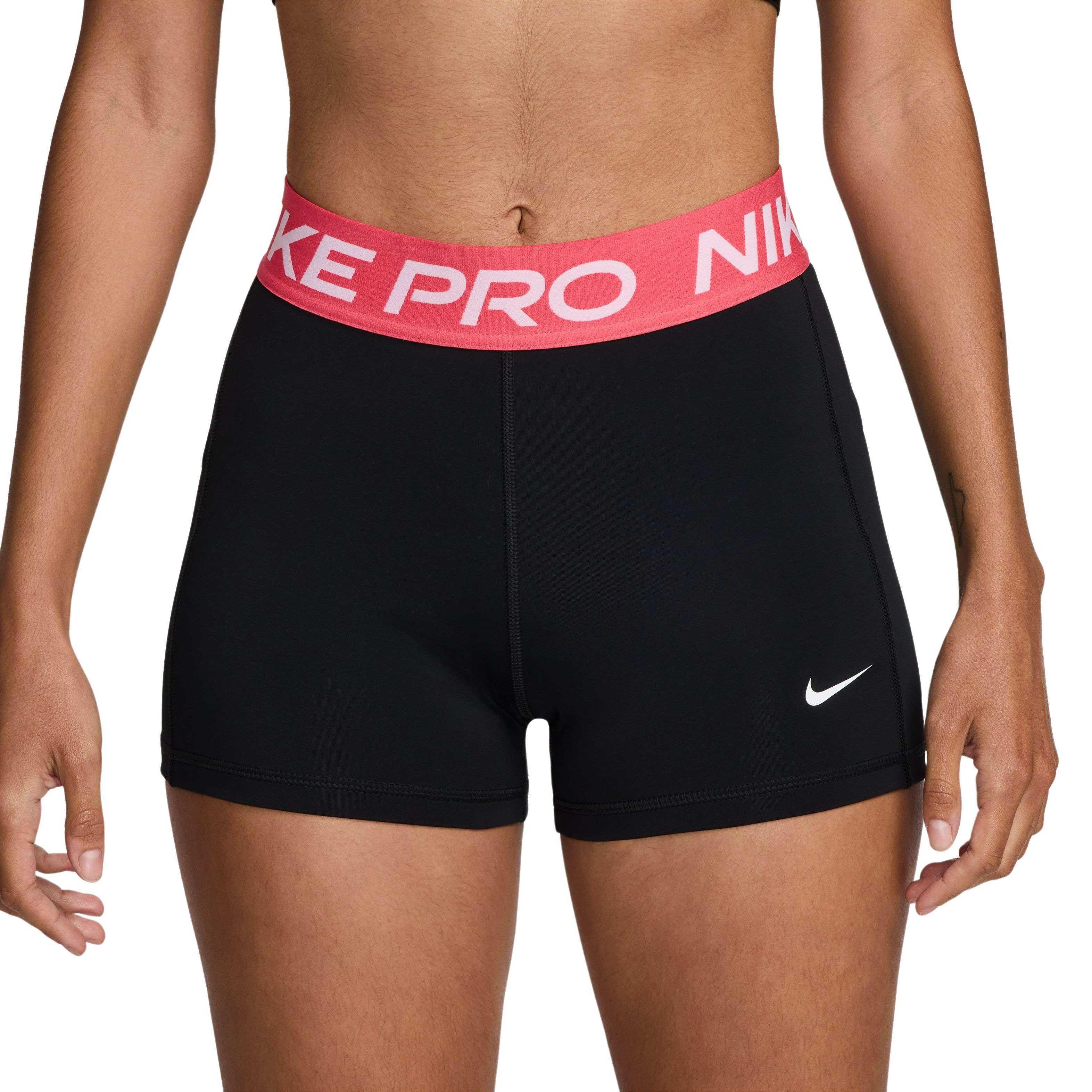 Nike Pro Leak Protection Sportbroekje Dames Zwart Roze Wit