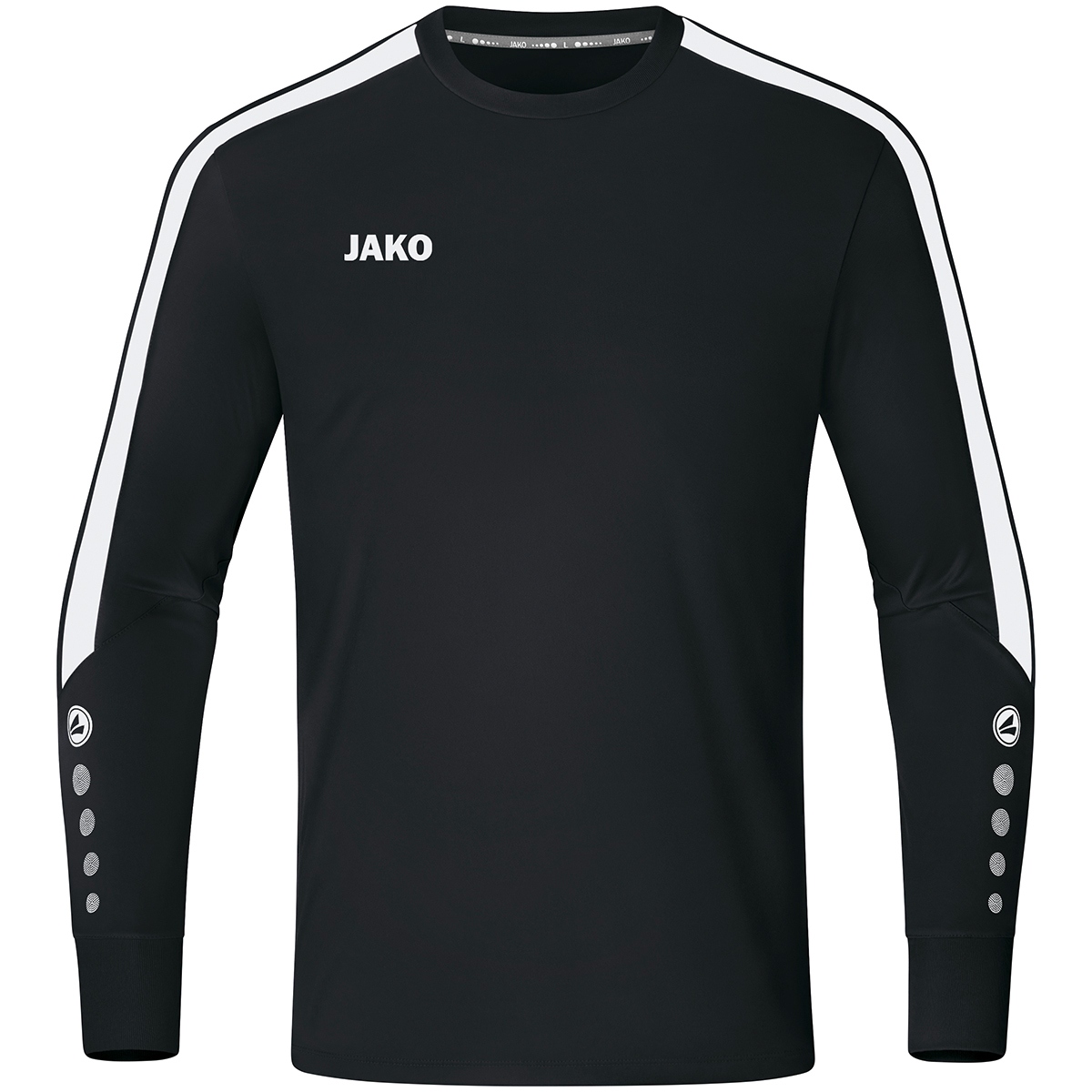 Jako Power Keepershirt Lange Mouw Kinderen - Zwart | Maat: 164