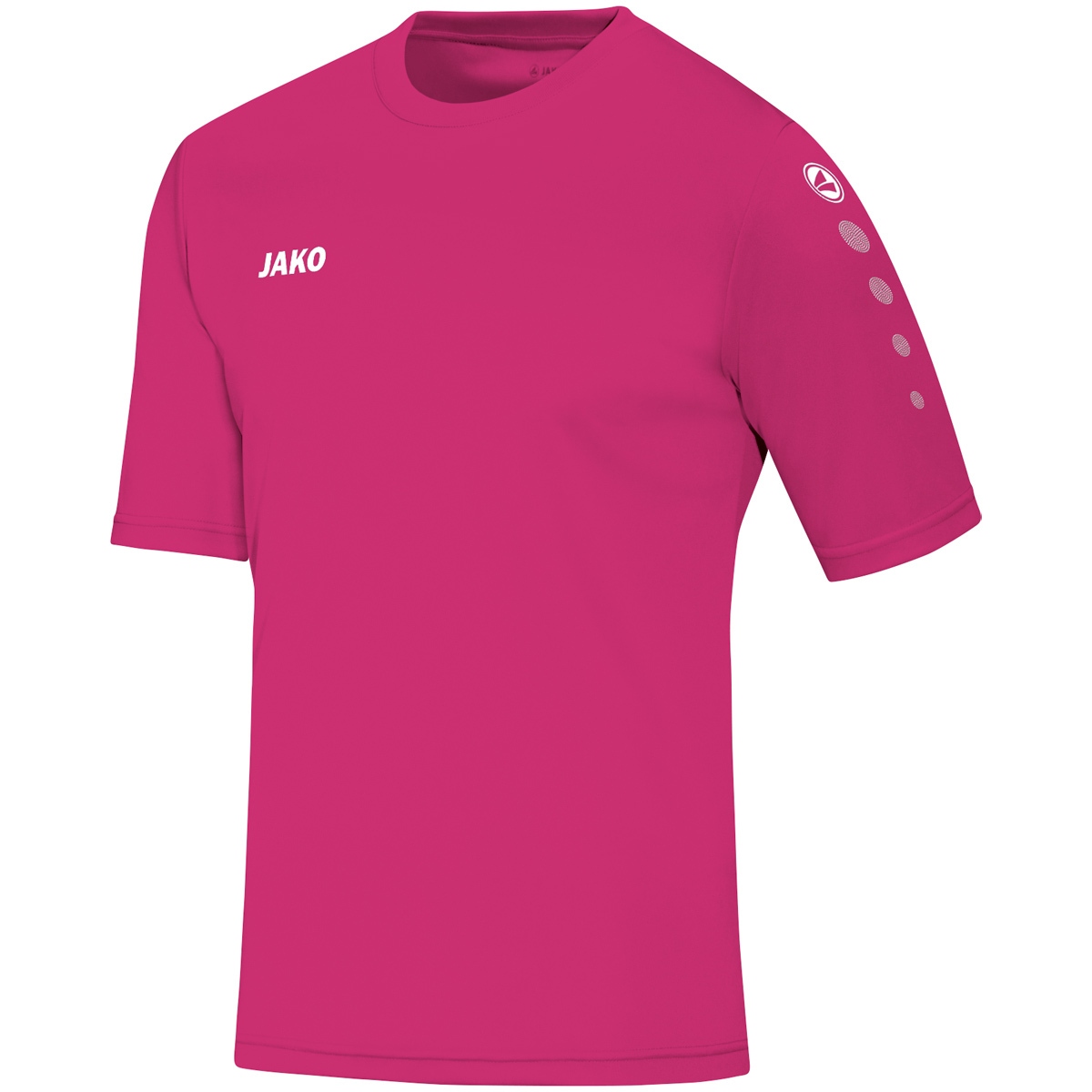 Jako Team Shirt Korte Mouw Kinderen - Deep Pink | Maat: 164