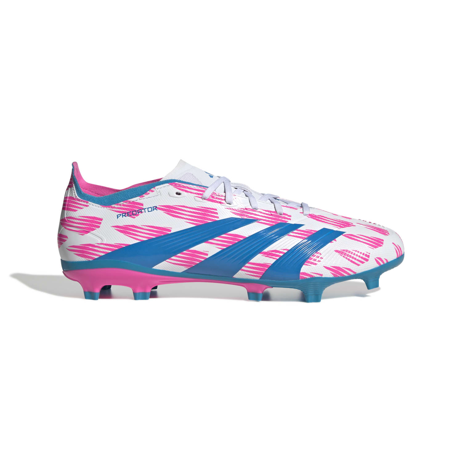 adidas Predator League Gras Voetbalschoenen (FG) Wit Roze Blauw