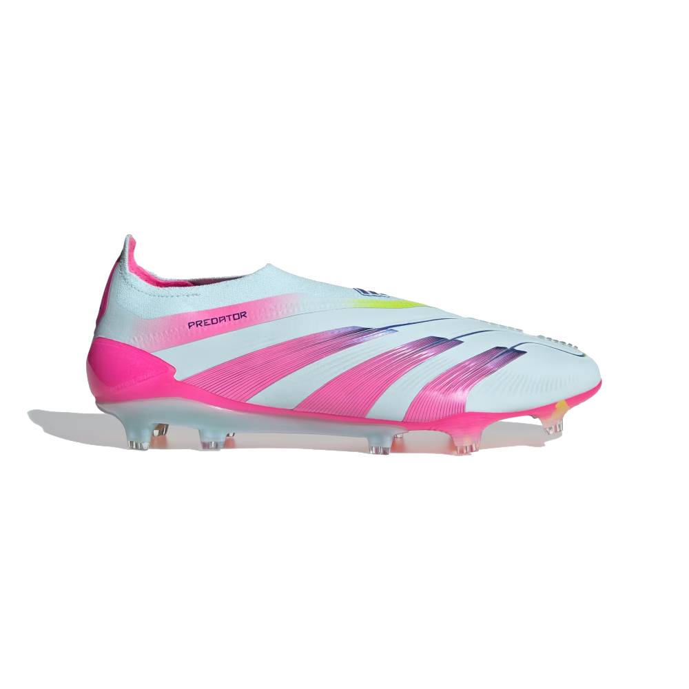 adidas Predator Elite Veterloze Gras Voetbalschoenen (FG) Lichtblauw Roze Geel