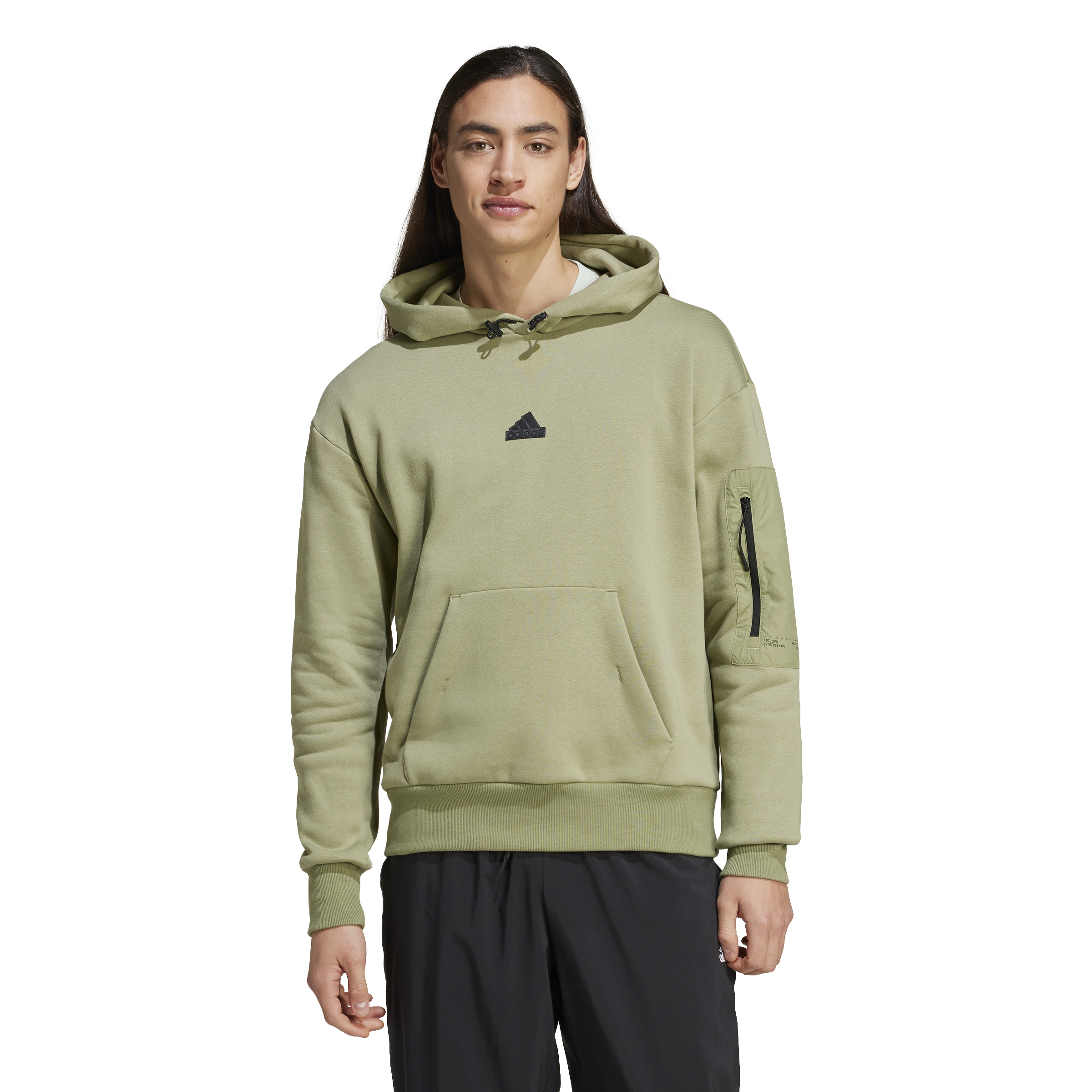 adidas Sportswear City Escape Fleece Hoodie - Heren - Groen- XS