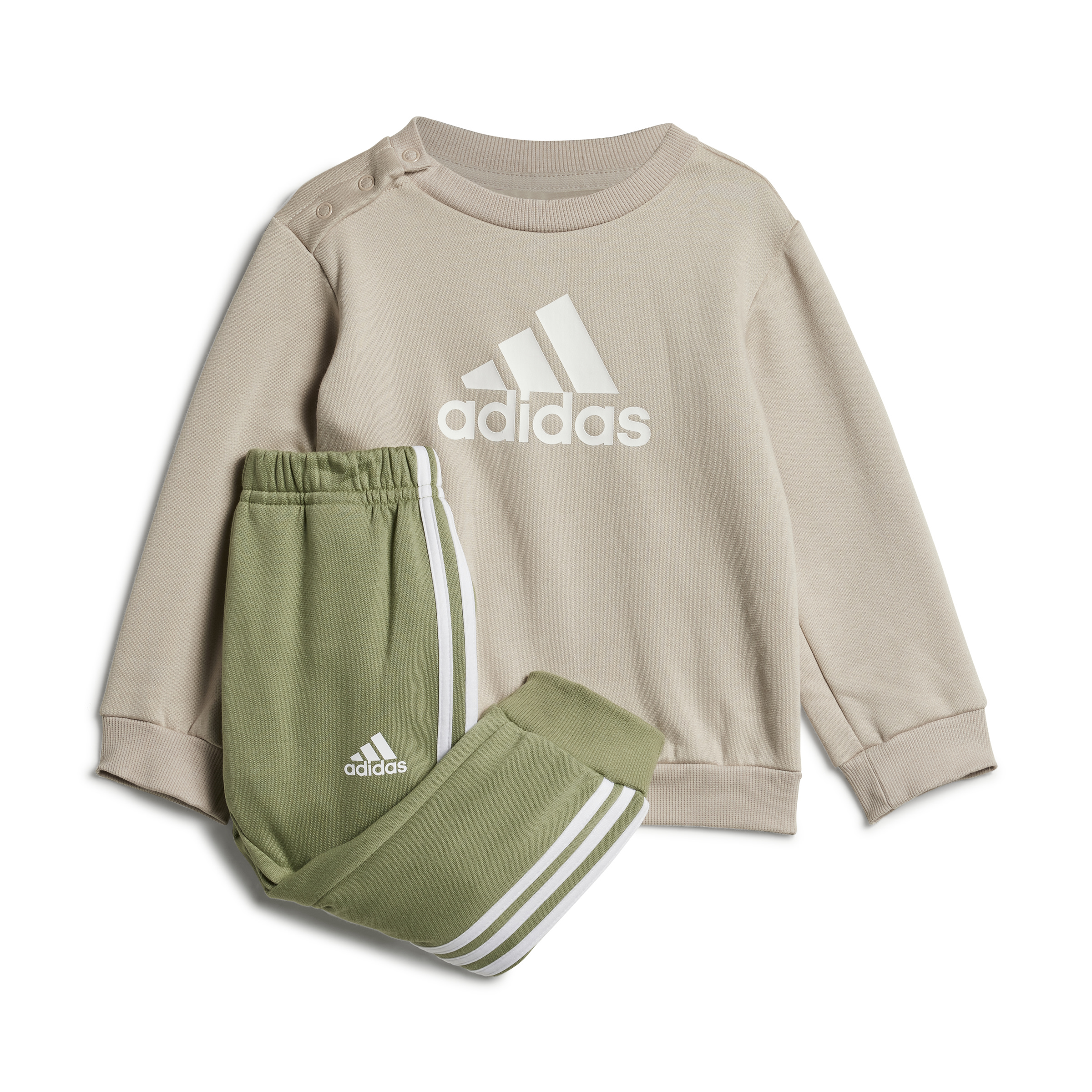 adidas Sportswear Badge of Sport Joggingpak - Kinderen - Beige- 68