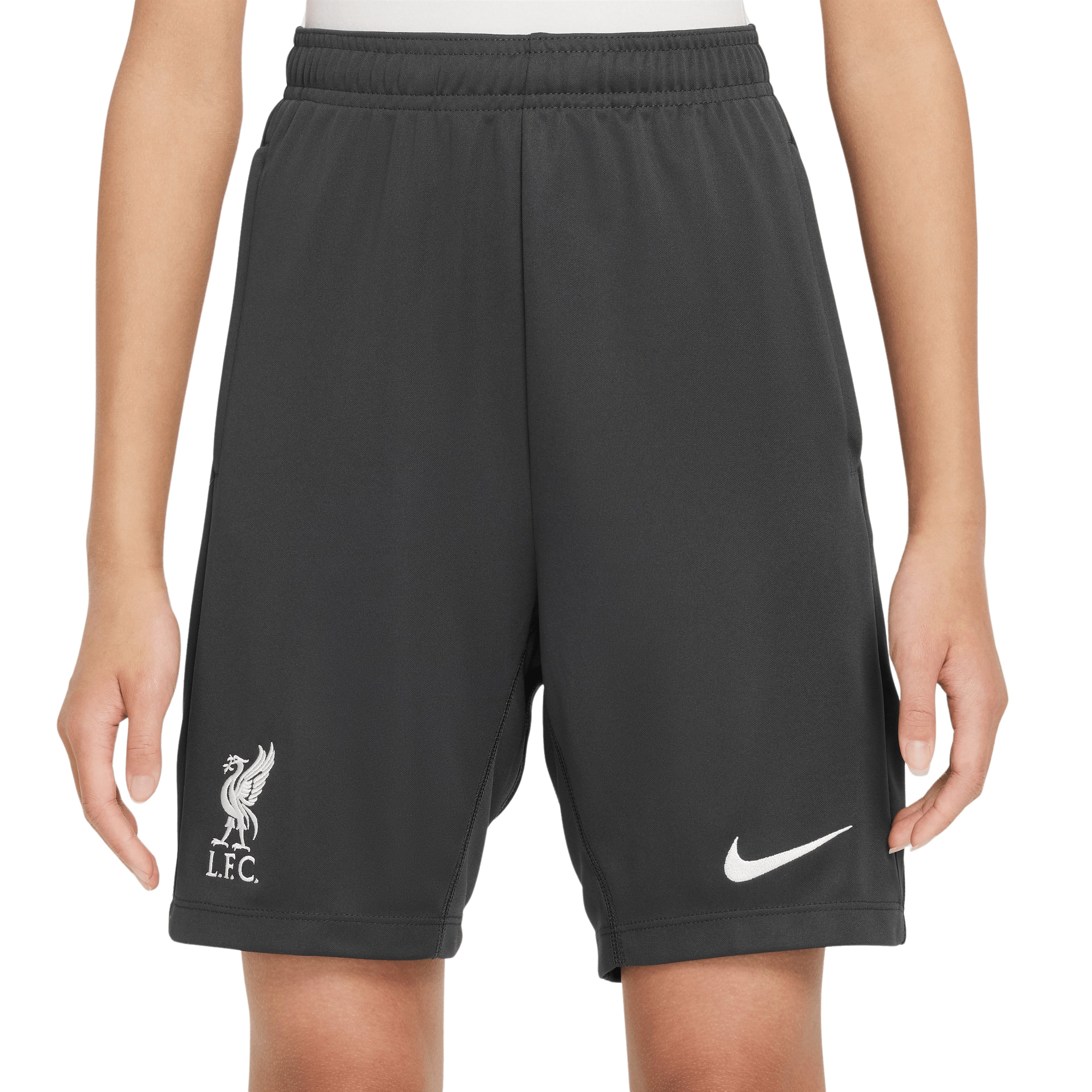 Nike Liverpool Academy Pro Trainingsbroekje 2024-2025 Kids Antraciet Wit