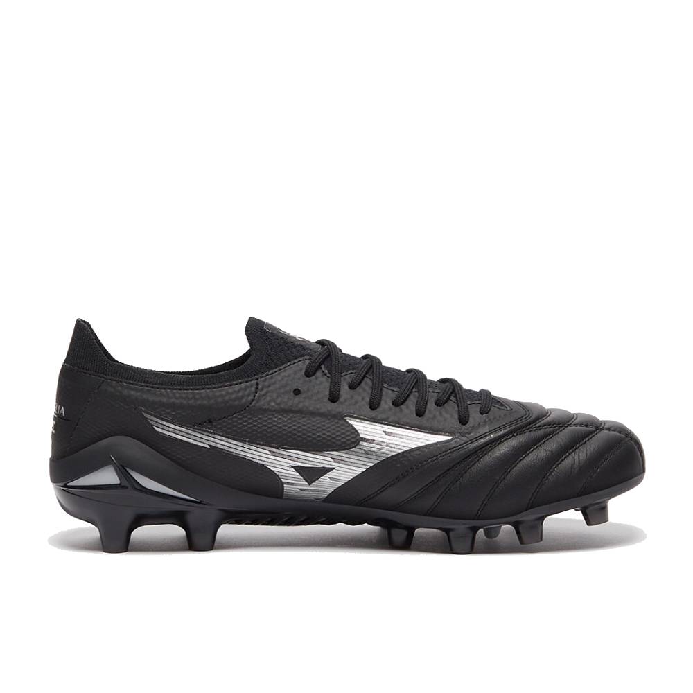 Mizuno Morelia Neo IV Beta Elite Gras Voetbalschoenen (FG) Zwart Zilver