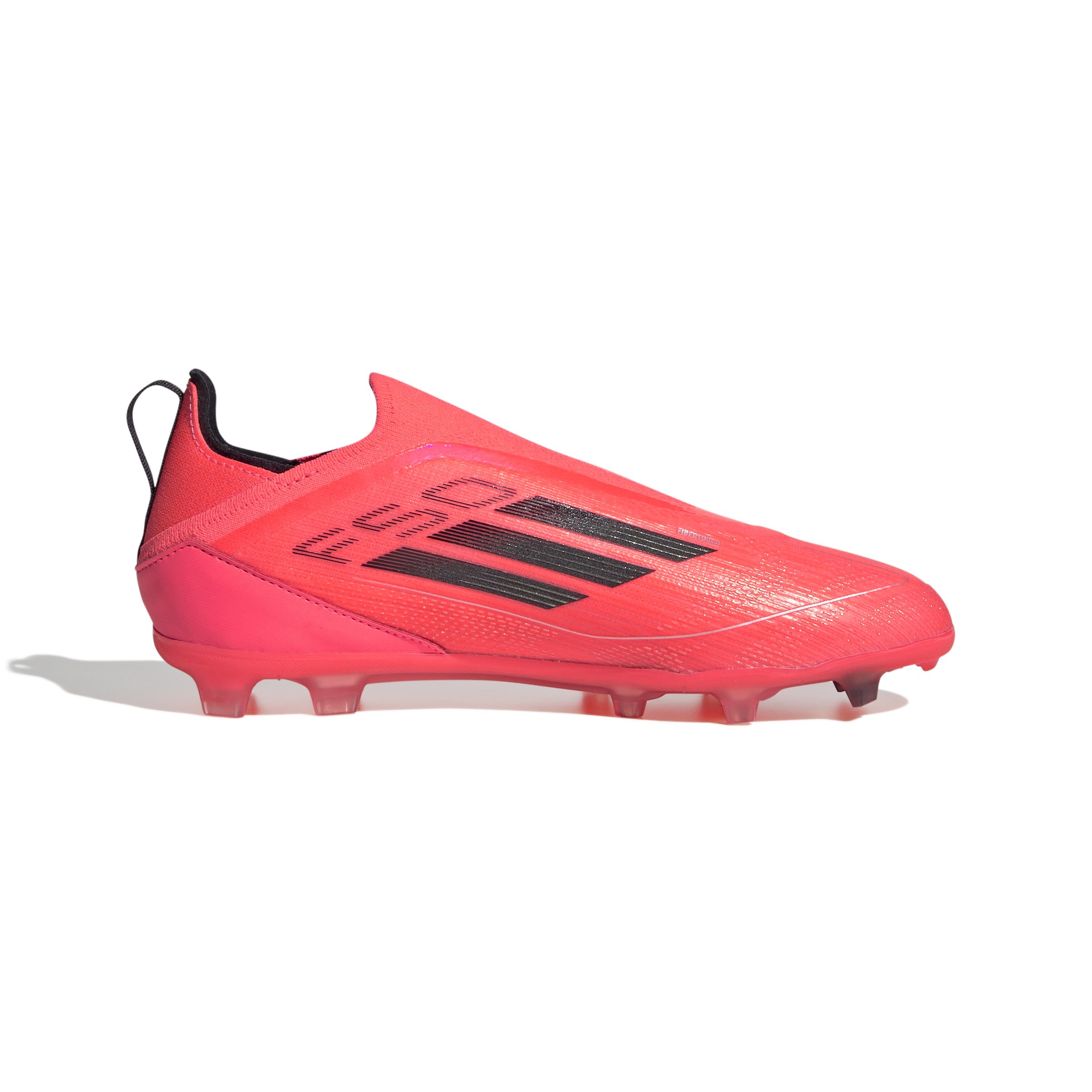 adidas F50 Pro Veterloze Gras Voetbalschoenen (FG) Kids Felrood Zwart Zilver