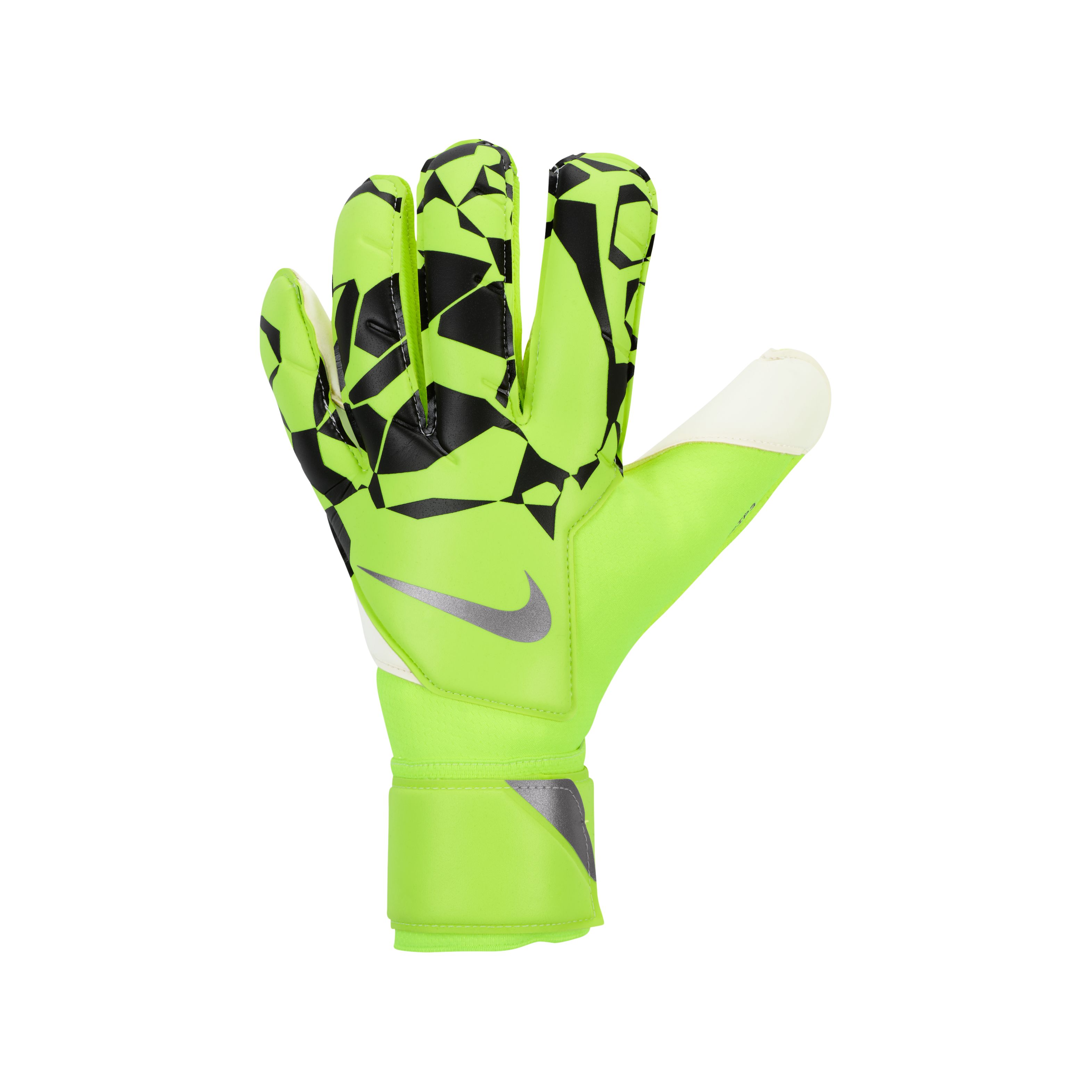 Nike Grip 3 Keepershandschoenen Neongeel Zwart Zilver