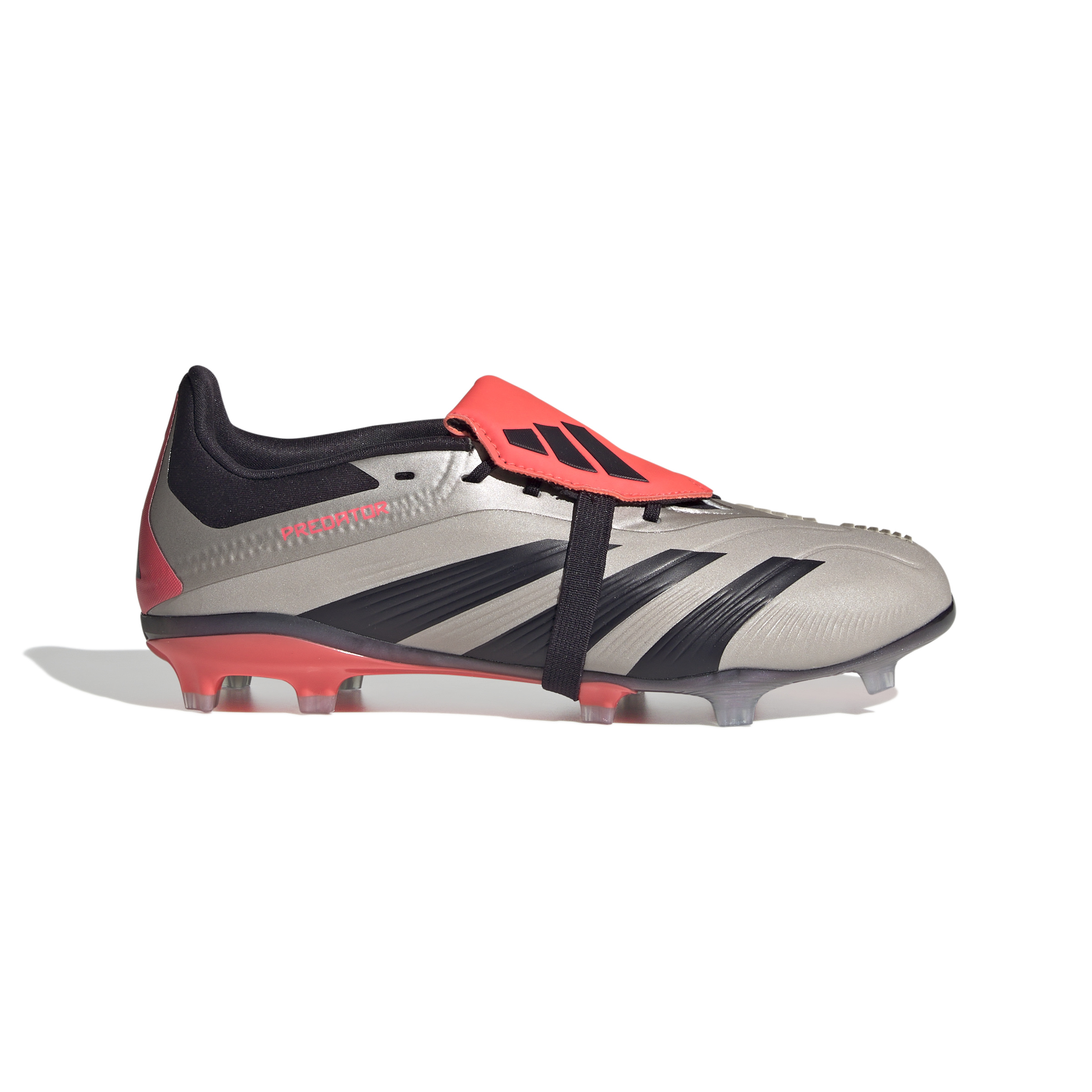 adidas Predator Elite FT Gras Voetbalschoenen (FG) Kids Zilver Zwart Roze