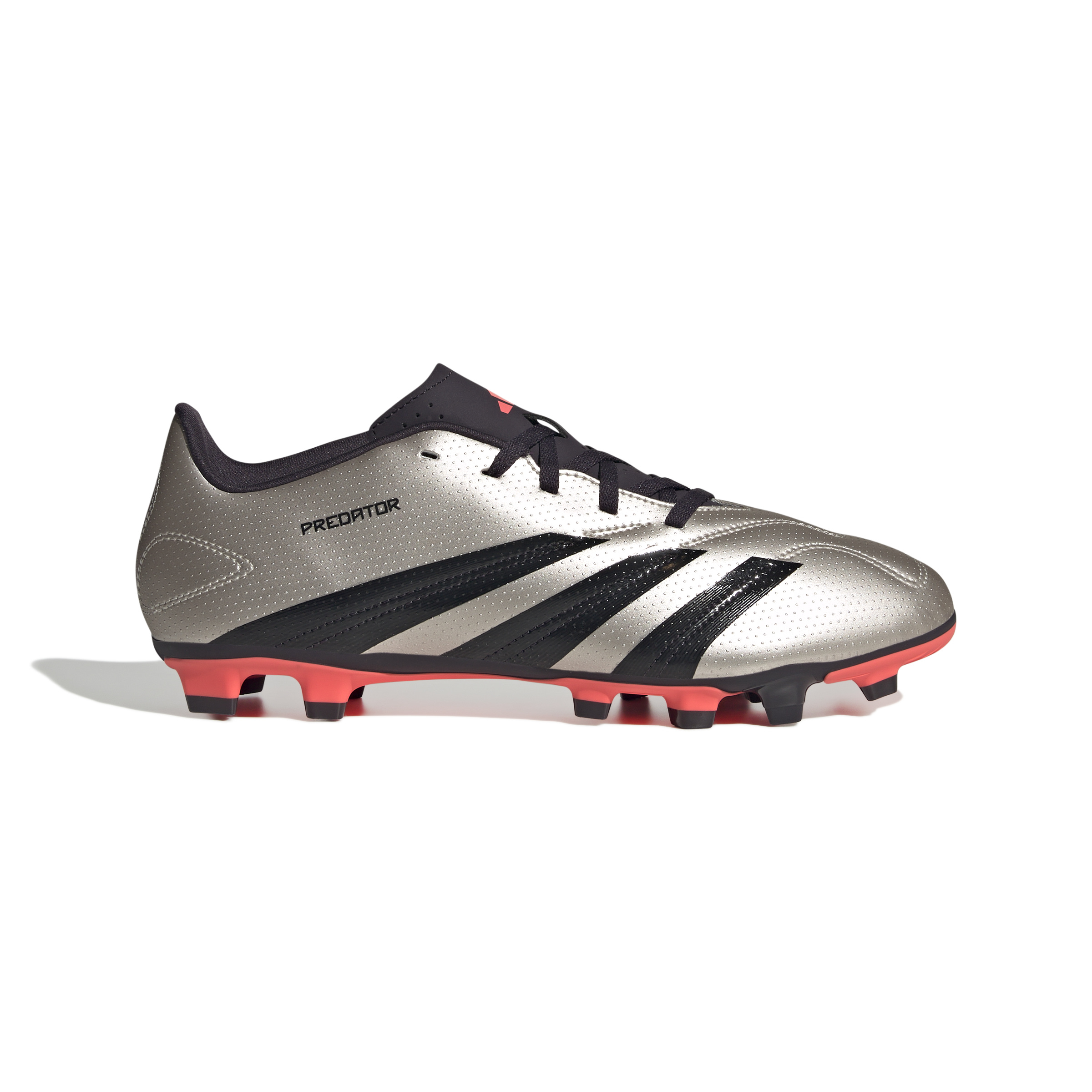 Adidas Predator Club Gras / Kunstgras Voetbalschoenen (MG) Zilver Zwart Roze