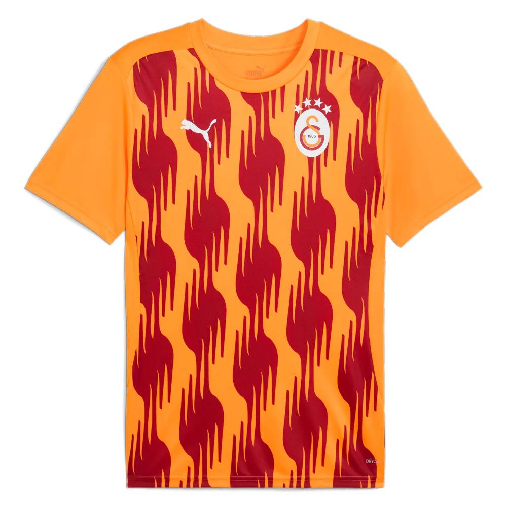 PUMA Galatasaray SK Pre-Match Trainingsshirt 2024-2025 Oranje Rood