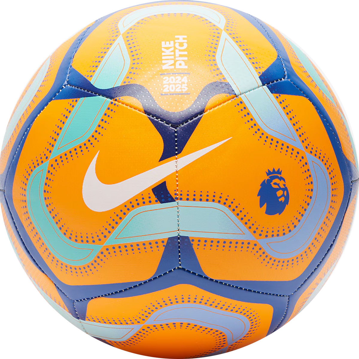 Nike Premier League Pitch Voetbal Maat 5 2024-2025 Oranje Blauw Groen Wit