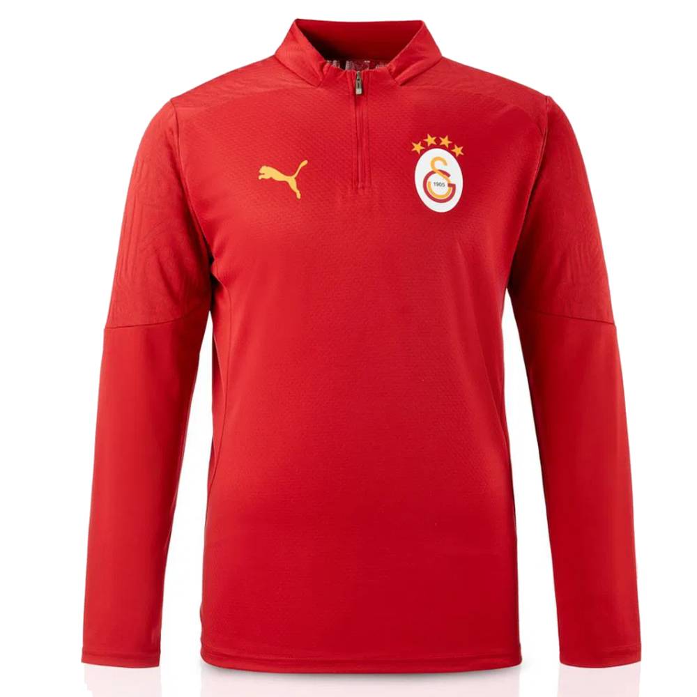 PUMA Galatasaray SK Trainingstrui 1/4 Zip 2024-2025 Rood Oranje