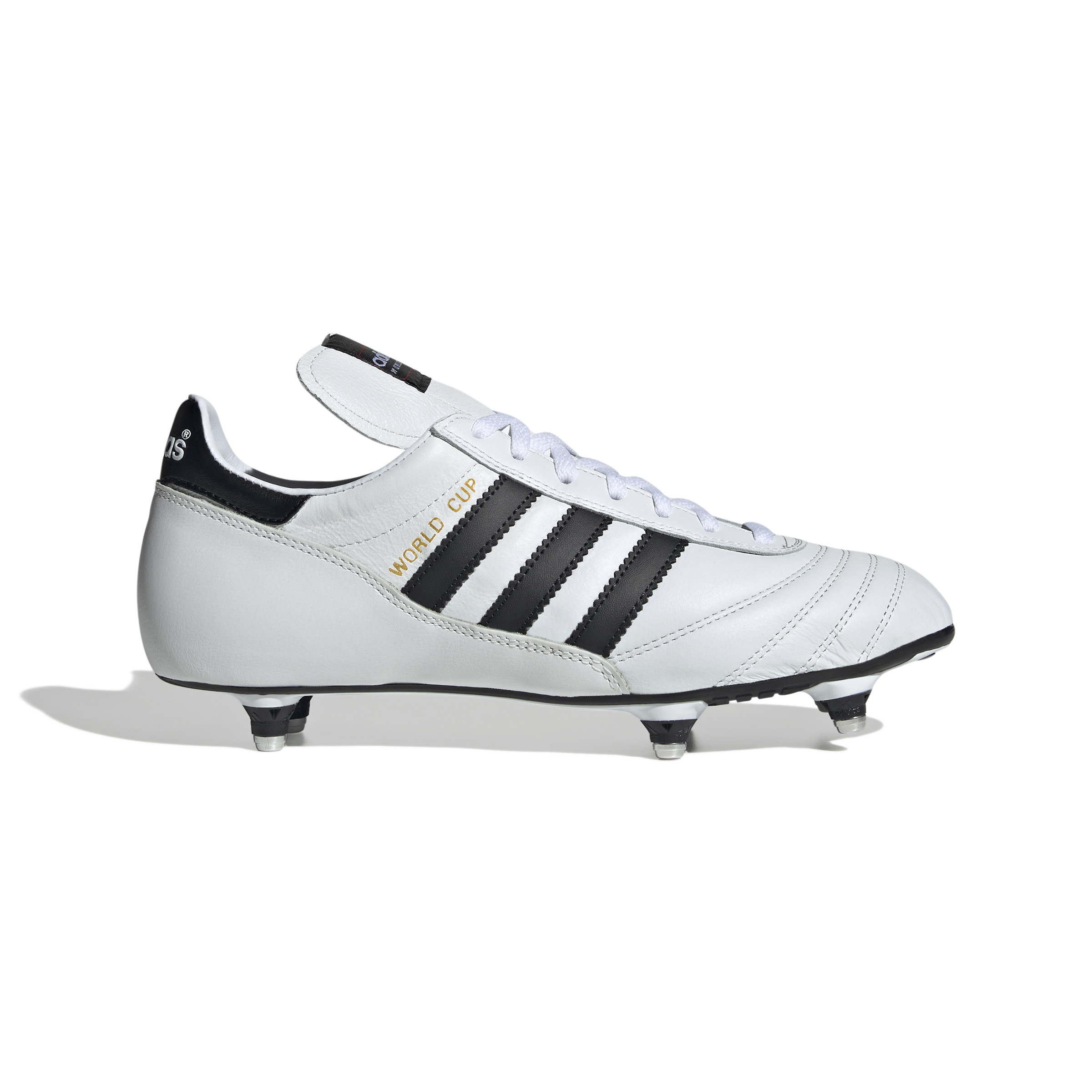 adidas Mundial World Cup IJzeren-Nop Voetbalschoenen (SG) Wit Zwart Goud