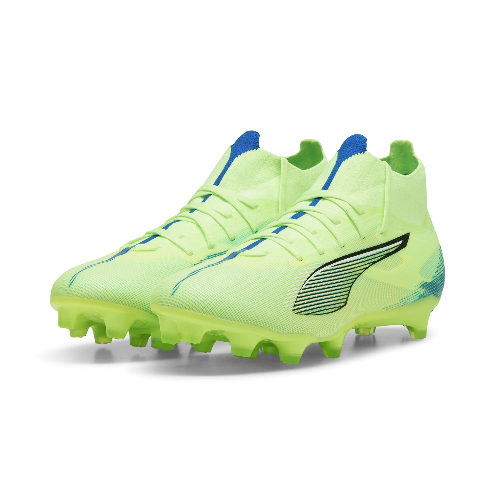 PUMA Ultra 5 Match+ Gras / Kunstgras Voetbalschoenen (MG) Dames Groen Blauw Zwart Wit