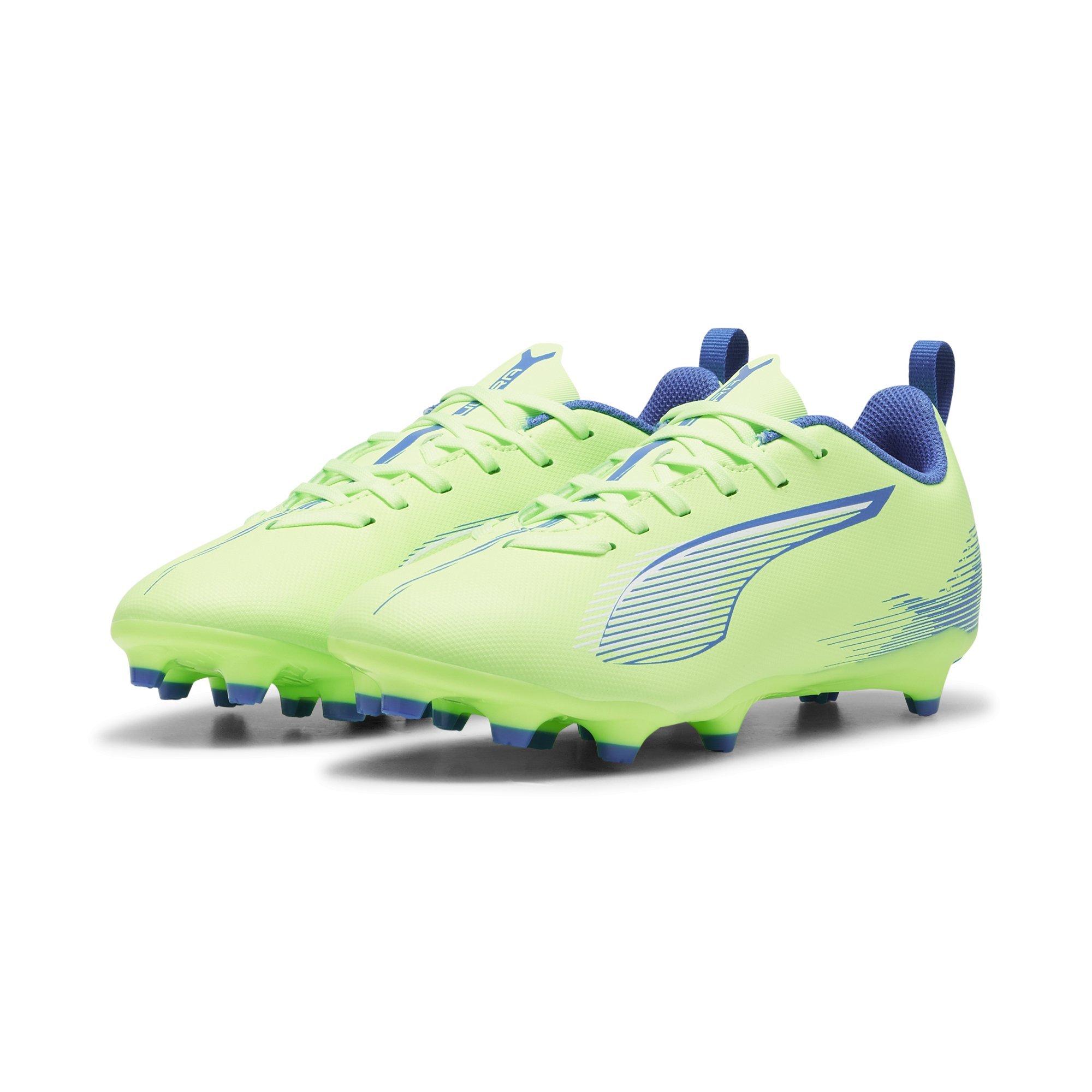 PUMA Ultra 5 Play Gras / Kunstgras Voetbalschoenen (MG) Kids Groen Blauw Zwart Wit