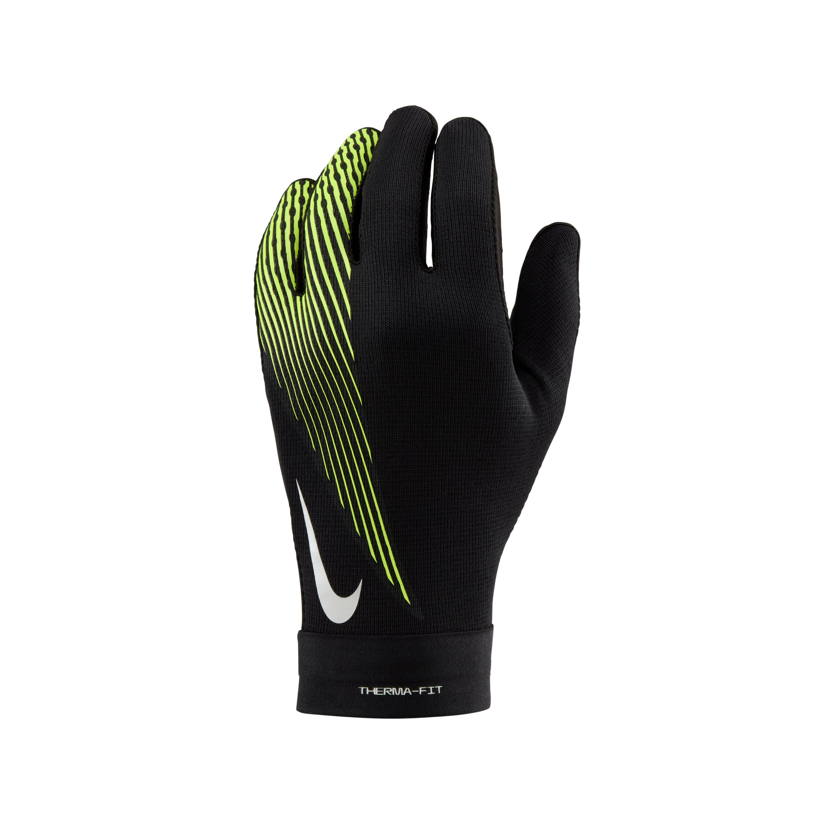 Nike Academy Therma-Fit Handschoenen Zwart Neongeel Wit