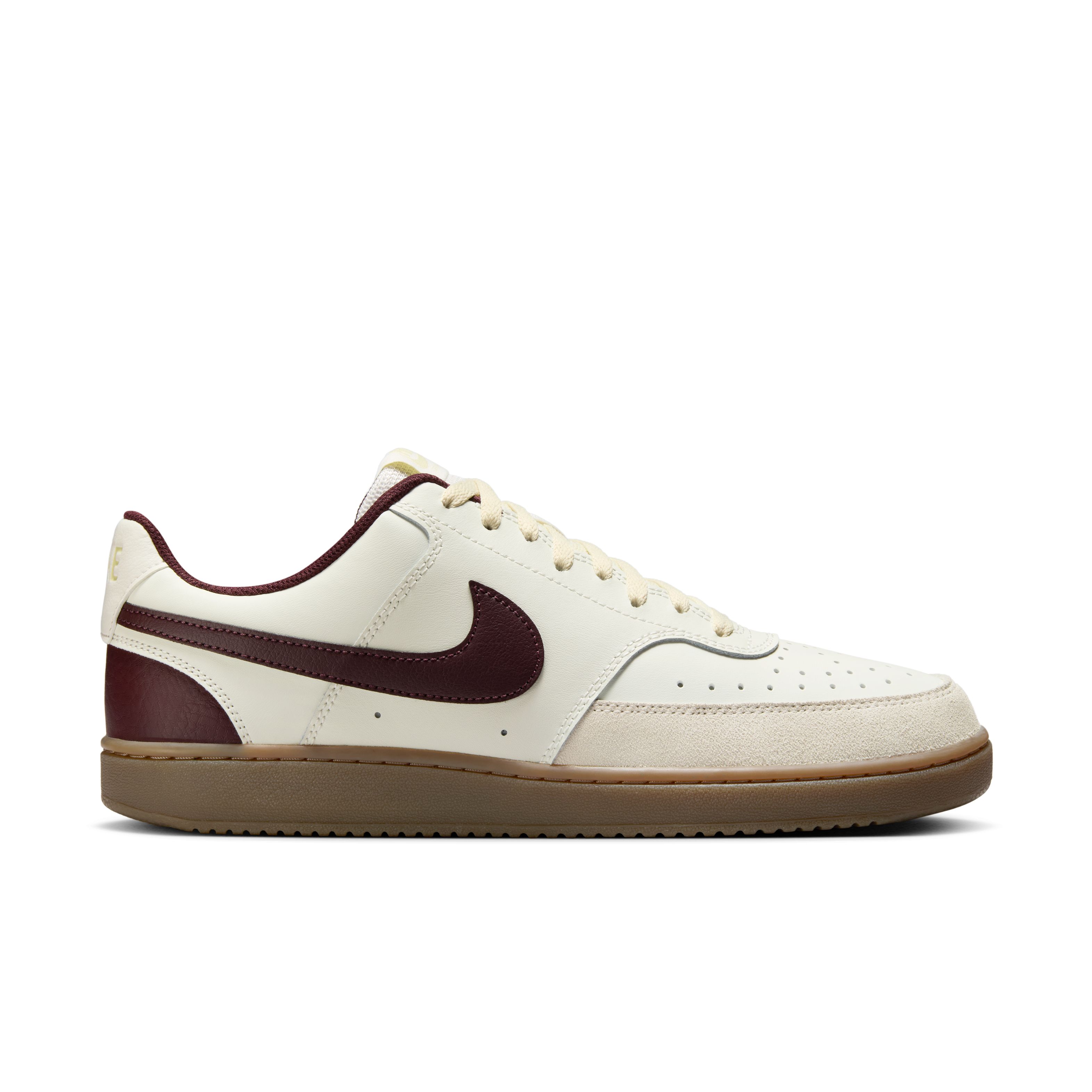 Nike Court Vision Low Sneakers Beige Bordeauxrood Bruin