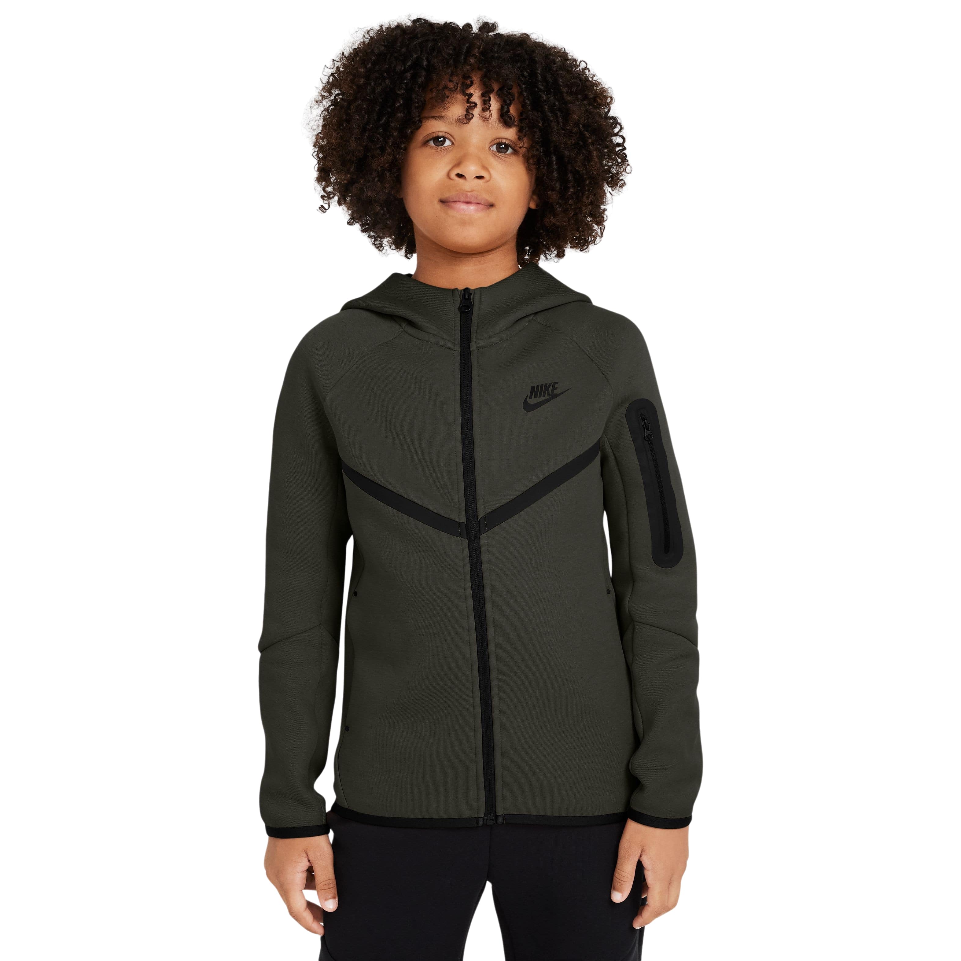 Nike Tech Fleece Sportswear Vest Kids Donkergroen Zwart