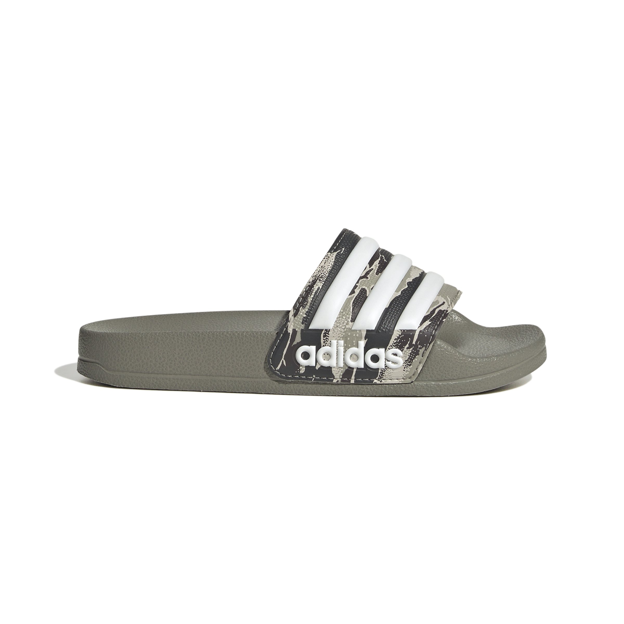 adidas Adilette Shower Slippers Kids Camo Groen Wit