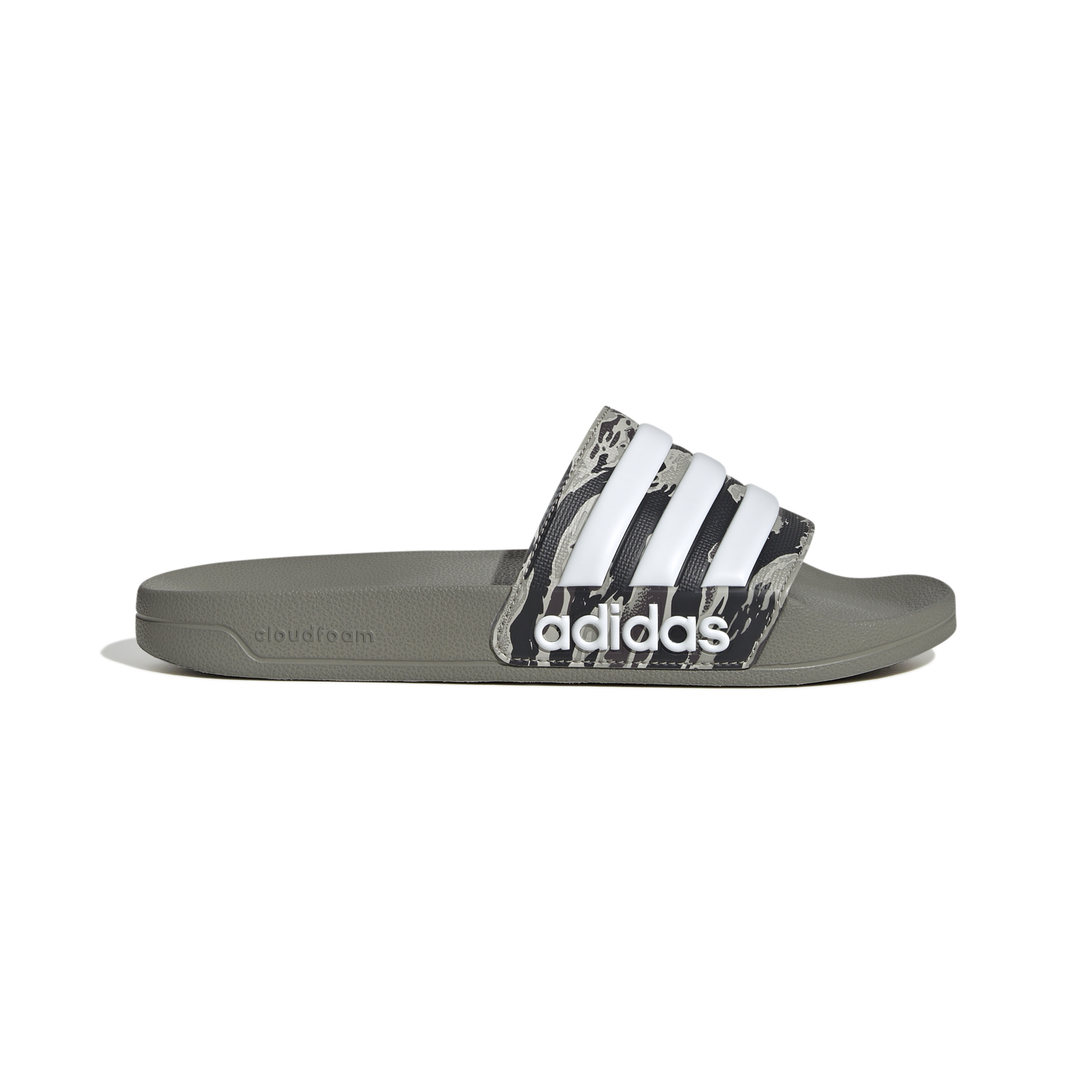 adidas Adilette Shower Slippers Camo Groen Wit