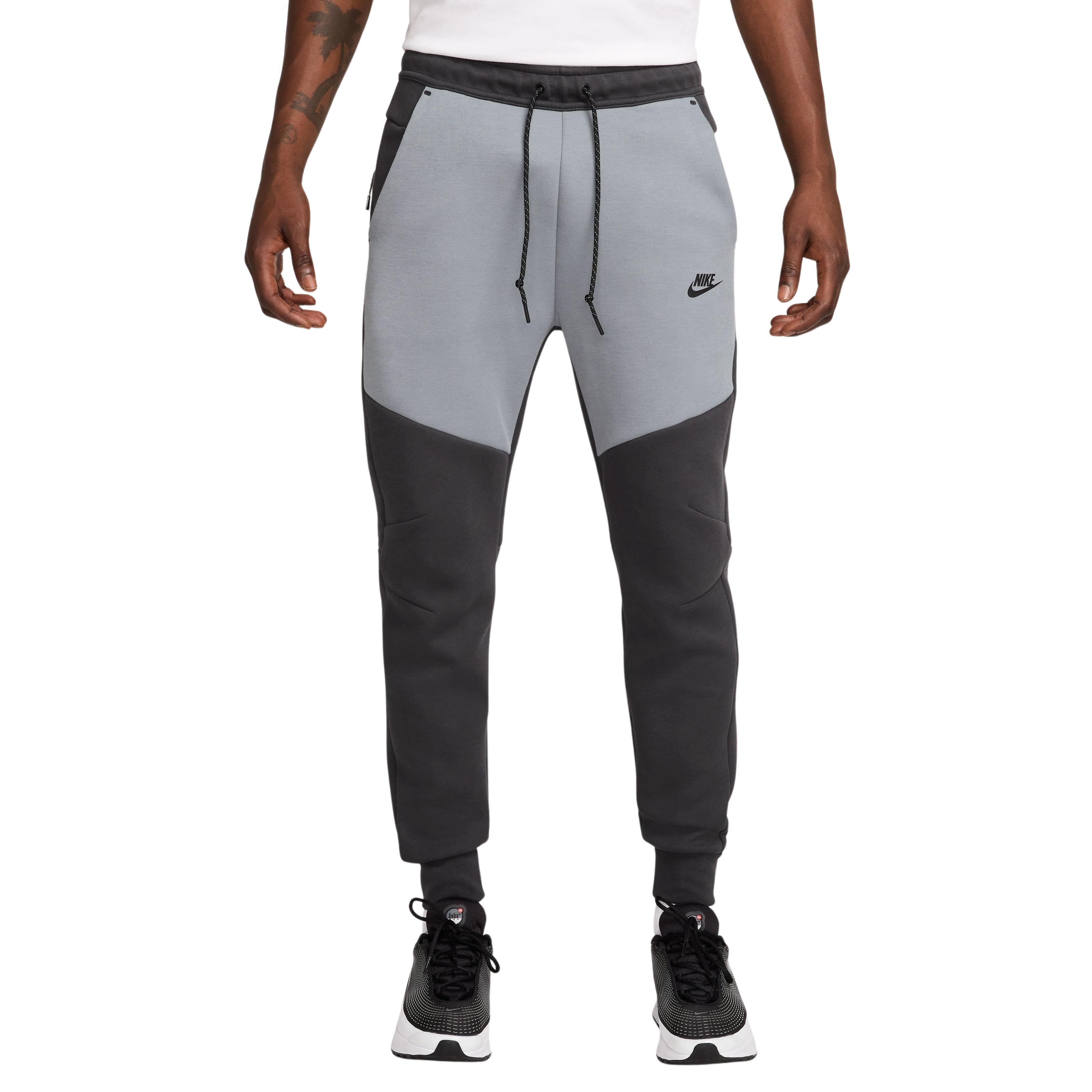 Nike Tech Fleece Sportswear Joggingbroek Donkergrijs Grijs Zwart