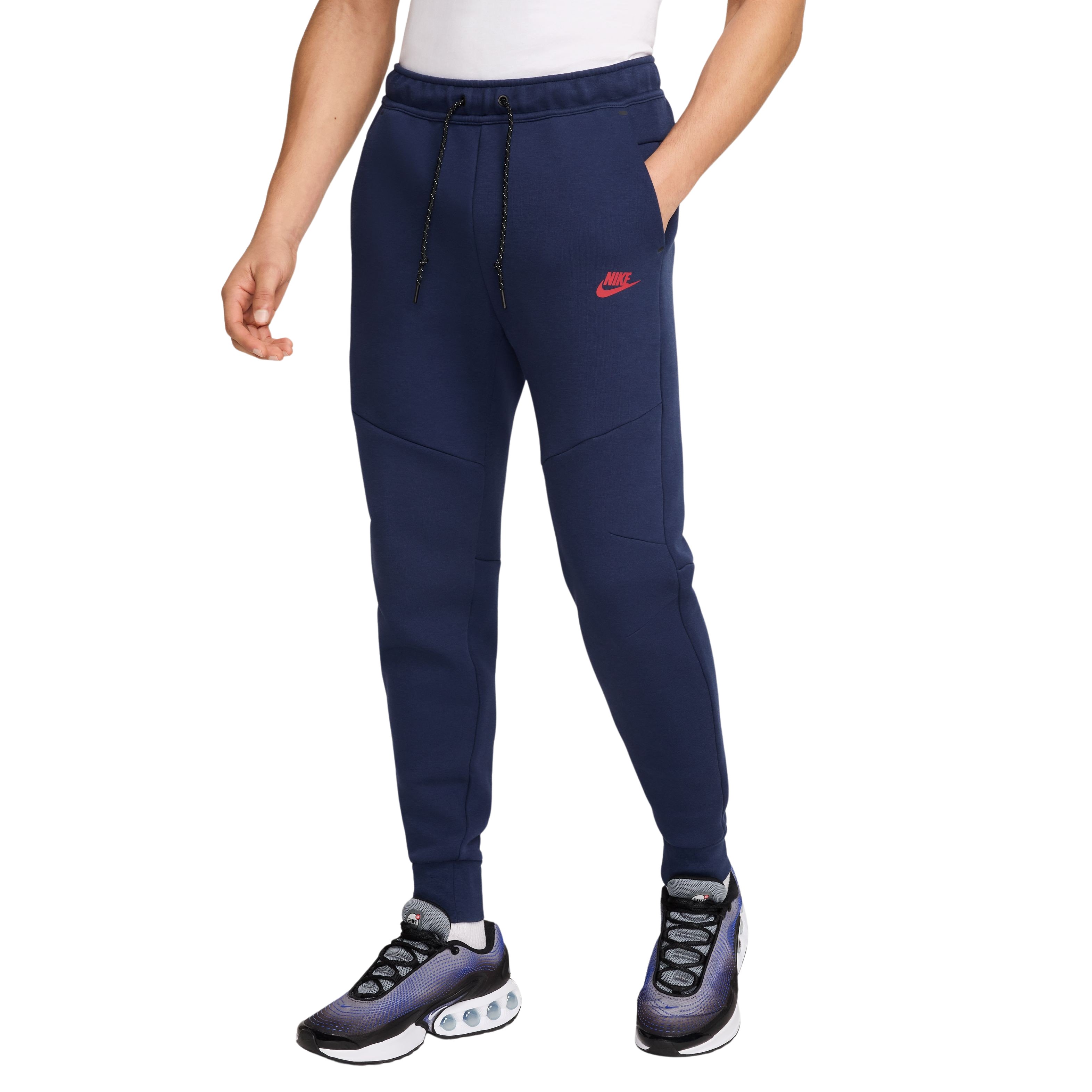 Nike Tech Fleece Sportswear Joggingbroek Donkerblauw Rood Zwart