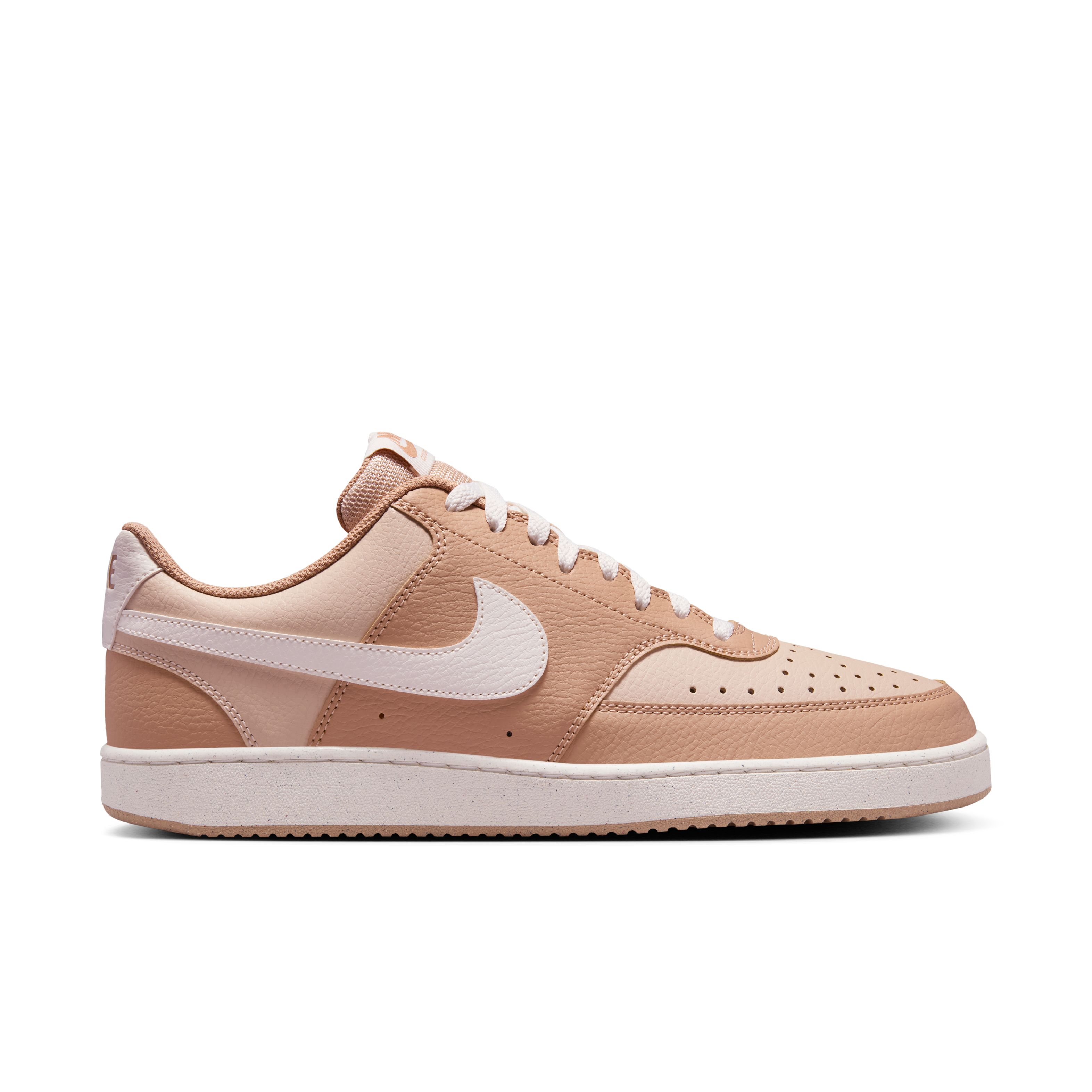 Nike Court Vision Low Sneakers Bruin Lichtbruin Wit