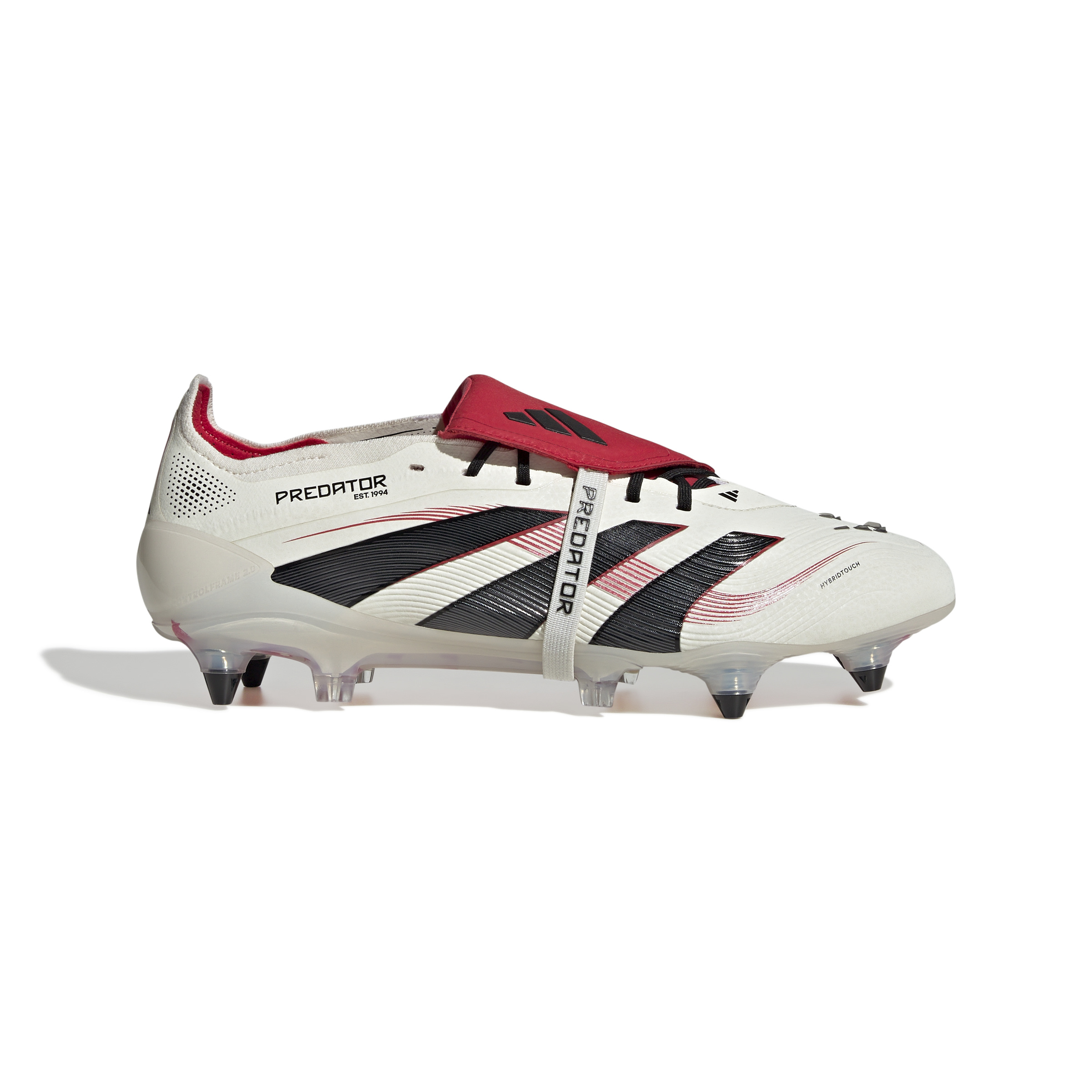 adidas Predator Elite FT IJzeren-Nop Voetbalschoenen (SG) Wit Zwart Rood