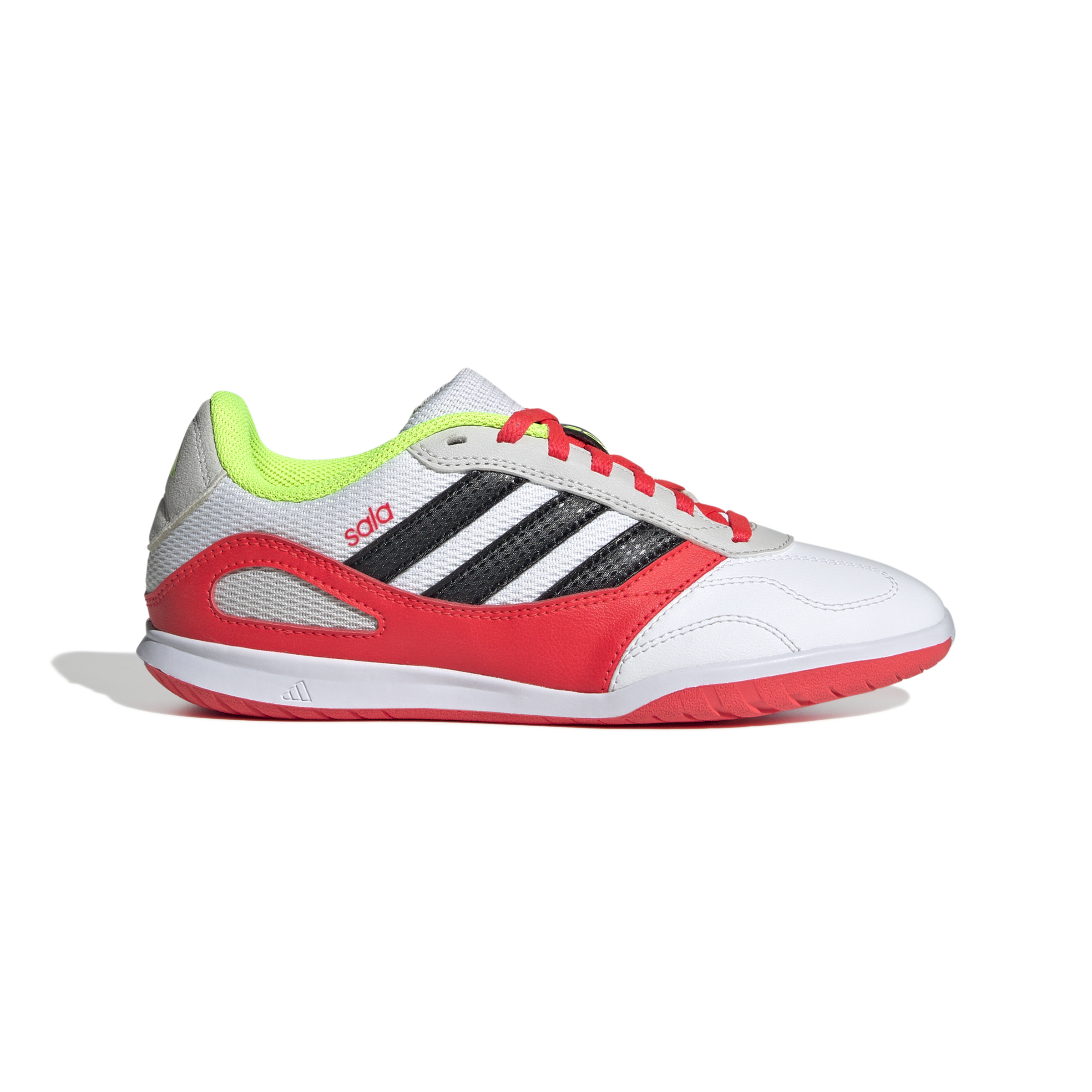 adidas Super Sala III Zaalvoetbalschoenen (IN) Kids Wit Rood Grijs Geel