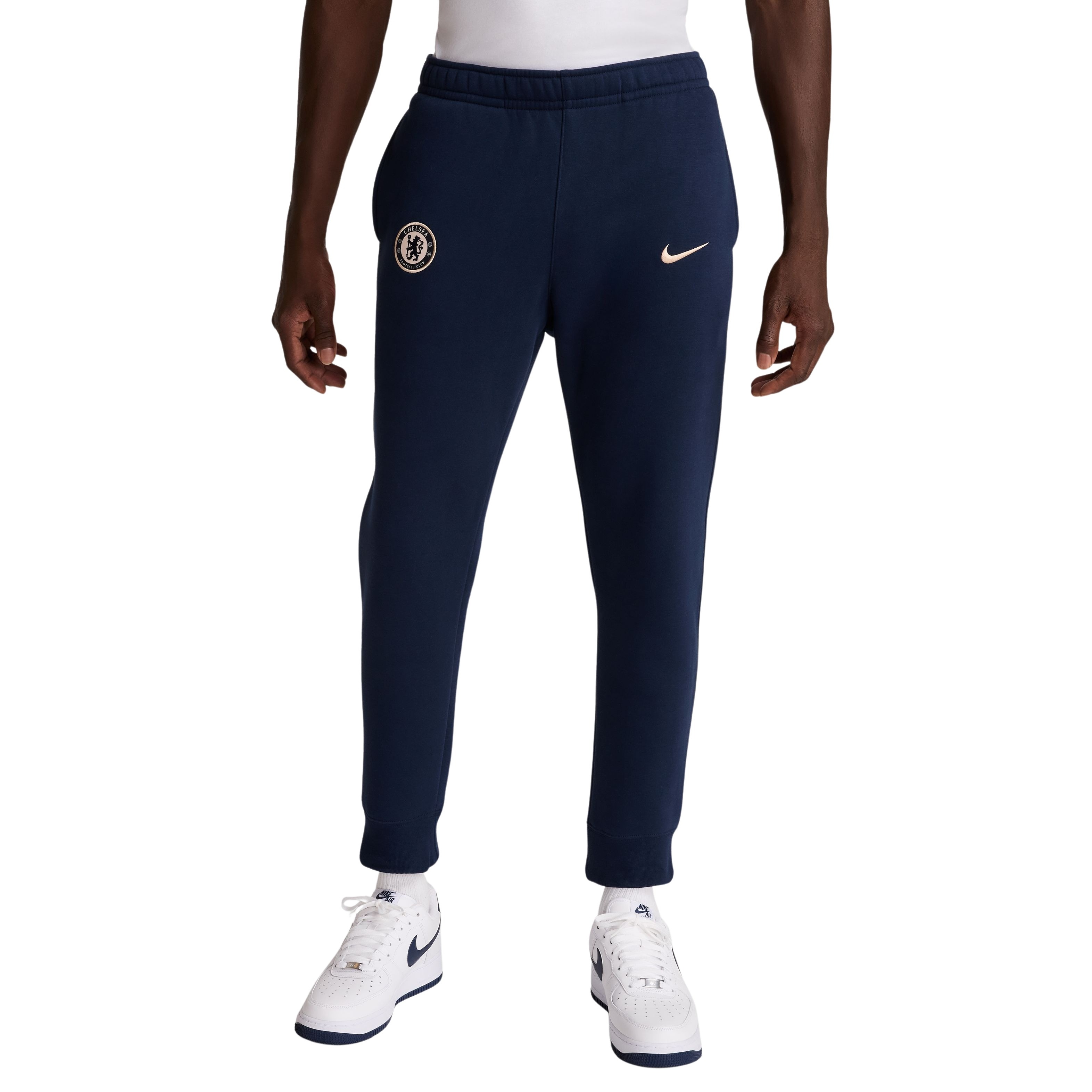 Nike Chelsea Club Joggingbroek 2024-2025 Donkerblauw Goud