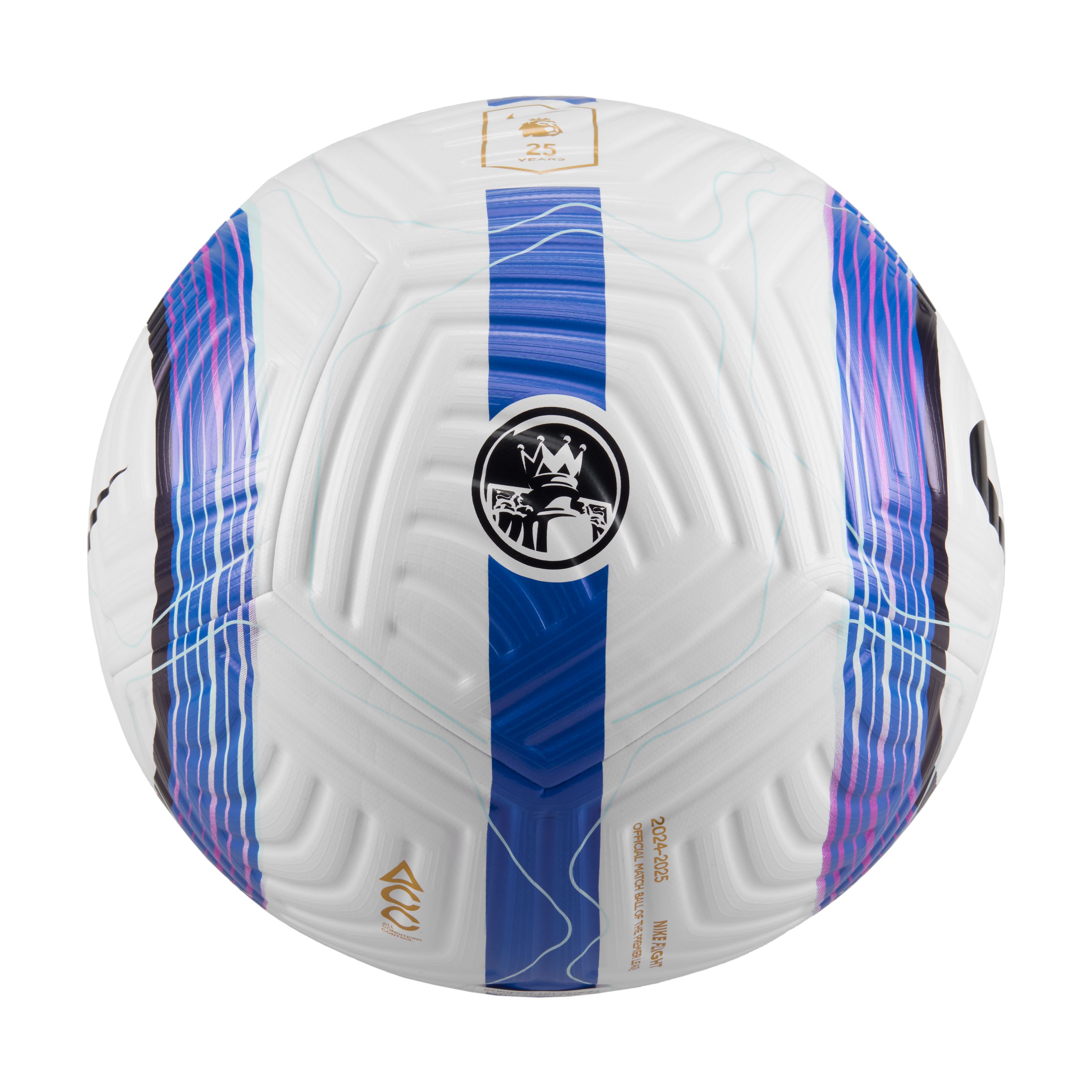 Nike Premier League Flight Voetbal Maat 5 2024-2025 Wit Blauw Paars