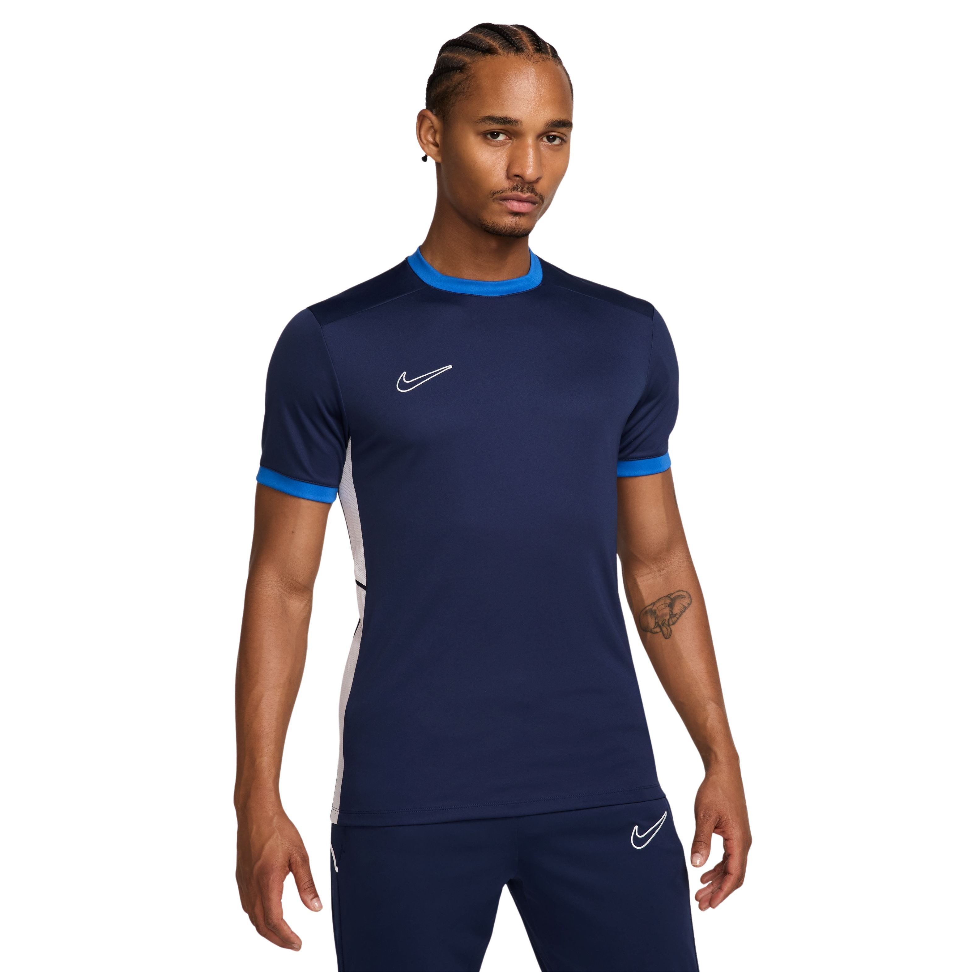 Nike Academy 25 Trainingsshirt Donkerblauw Blauw Wit