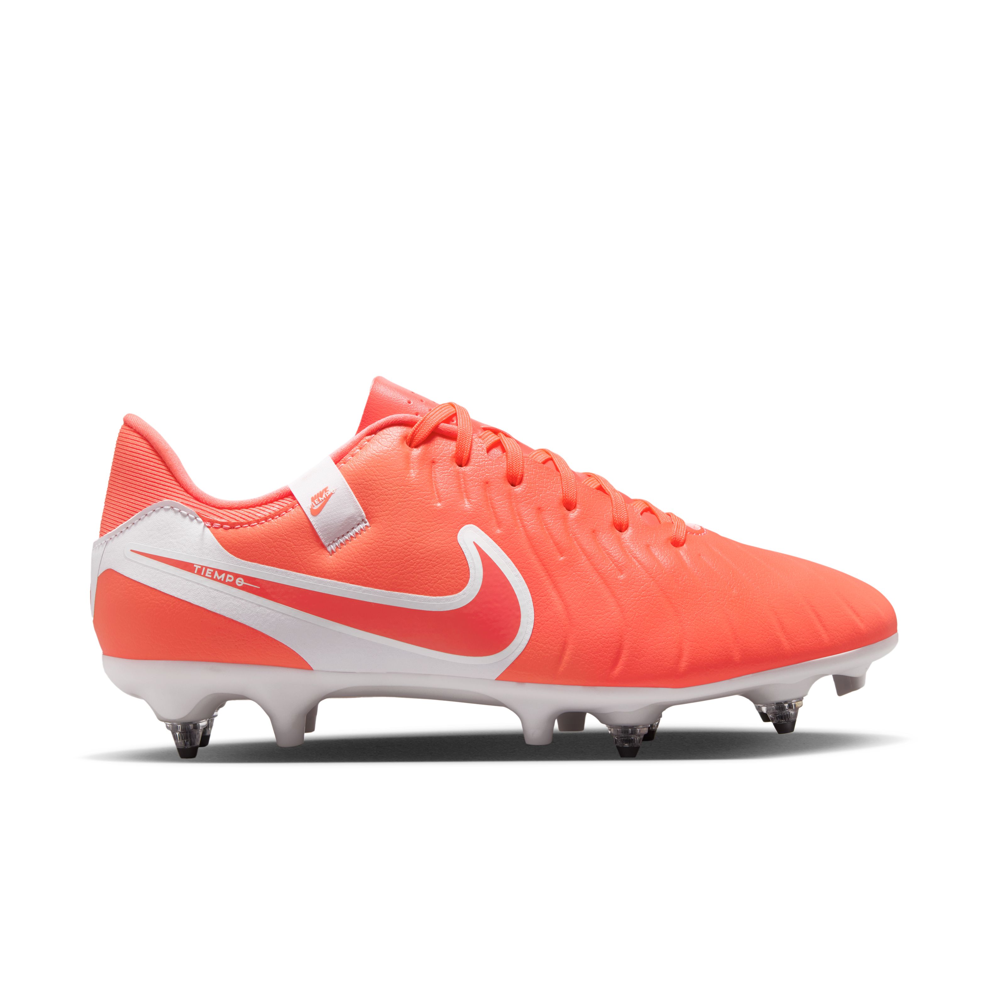 Nike Tiempo Legend 10 Academy IJzeren-Nop Voetbalschoenen (SG) Anti-Clog Felrood Wit