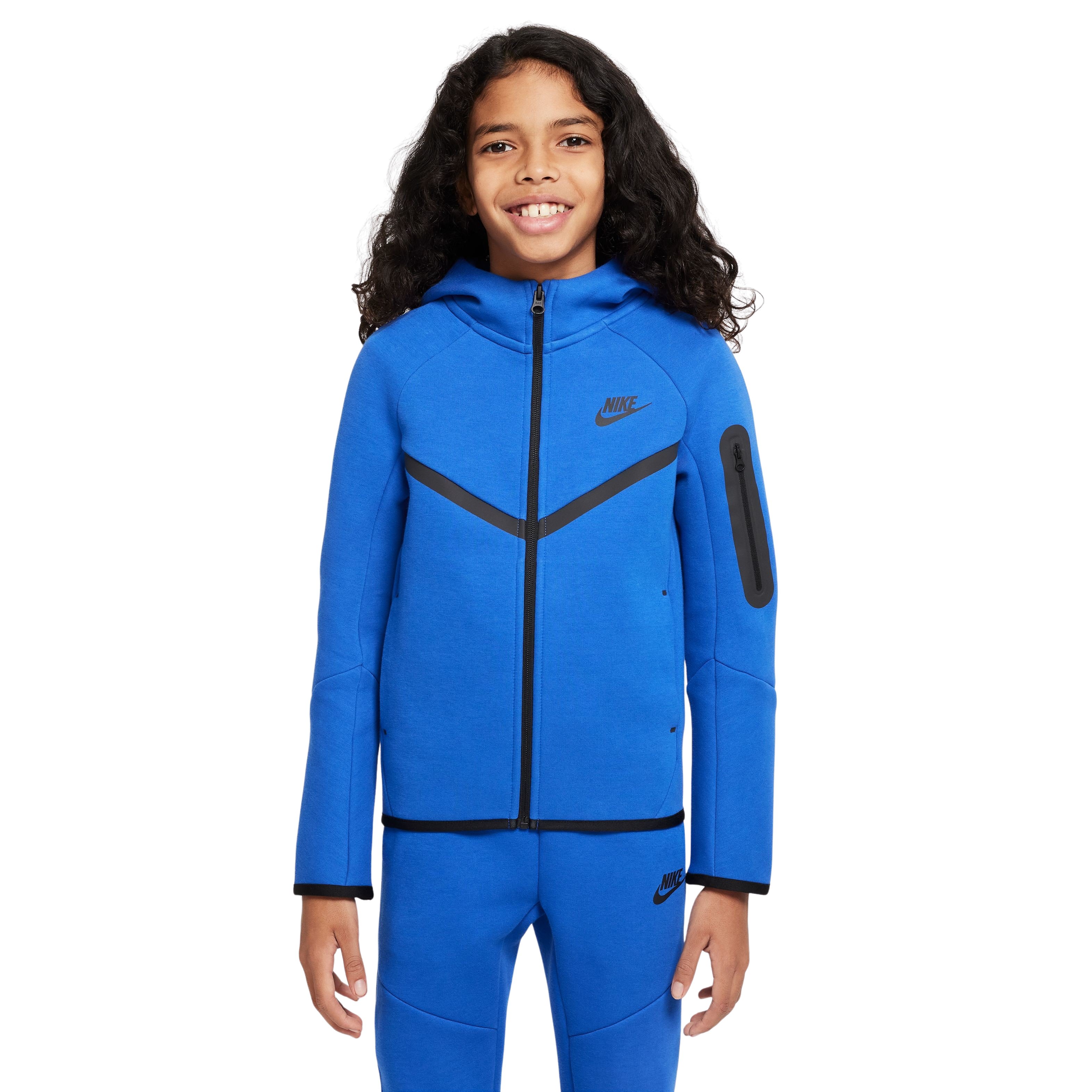 Nike Tech Fleece Sportswear Vest Kids Lichtblauw Zwart