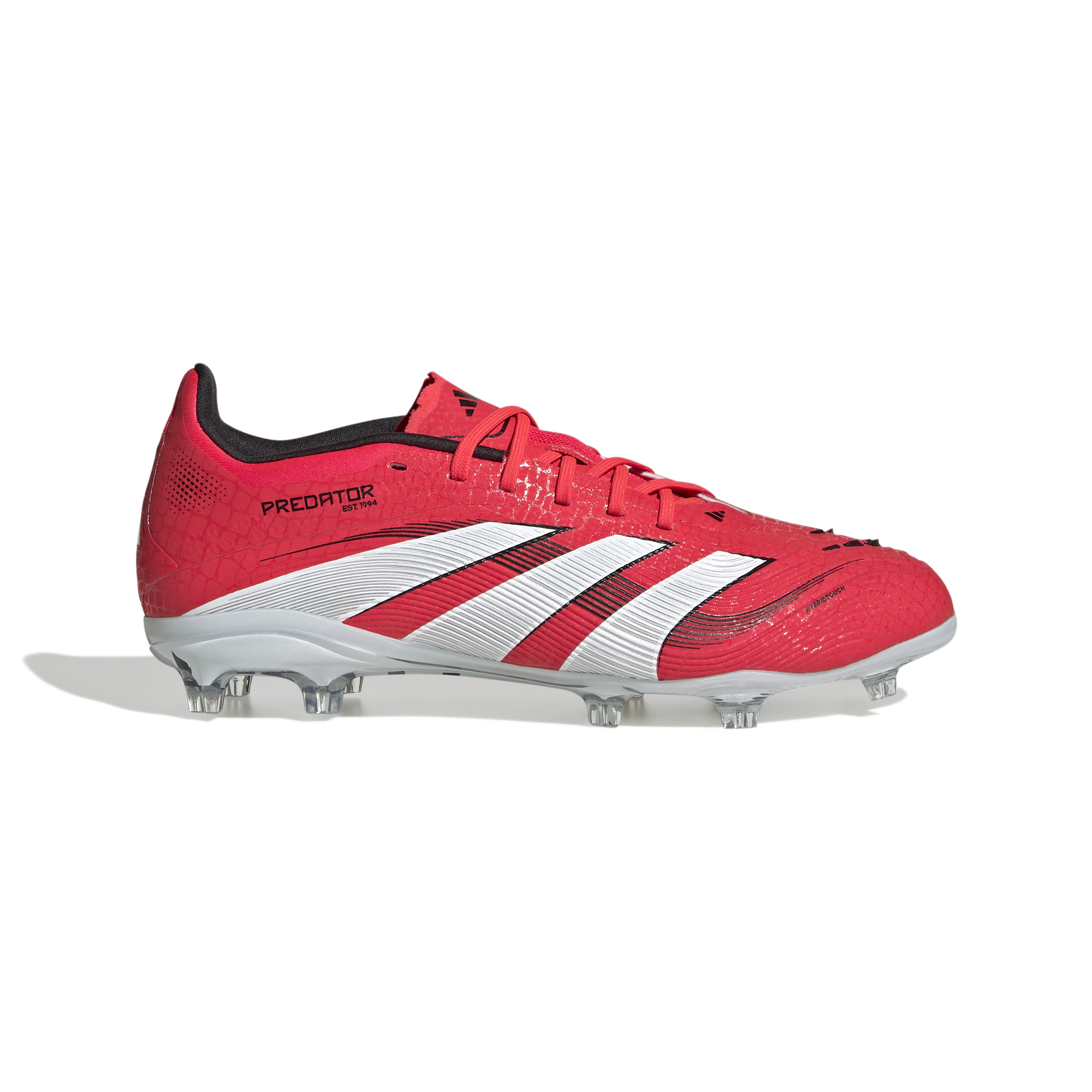 adidas Predator Elite Gras Voetbalschoenen (FG) Kids Rood Wit Zwart