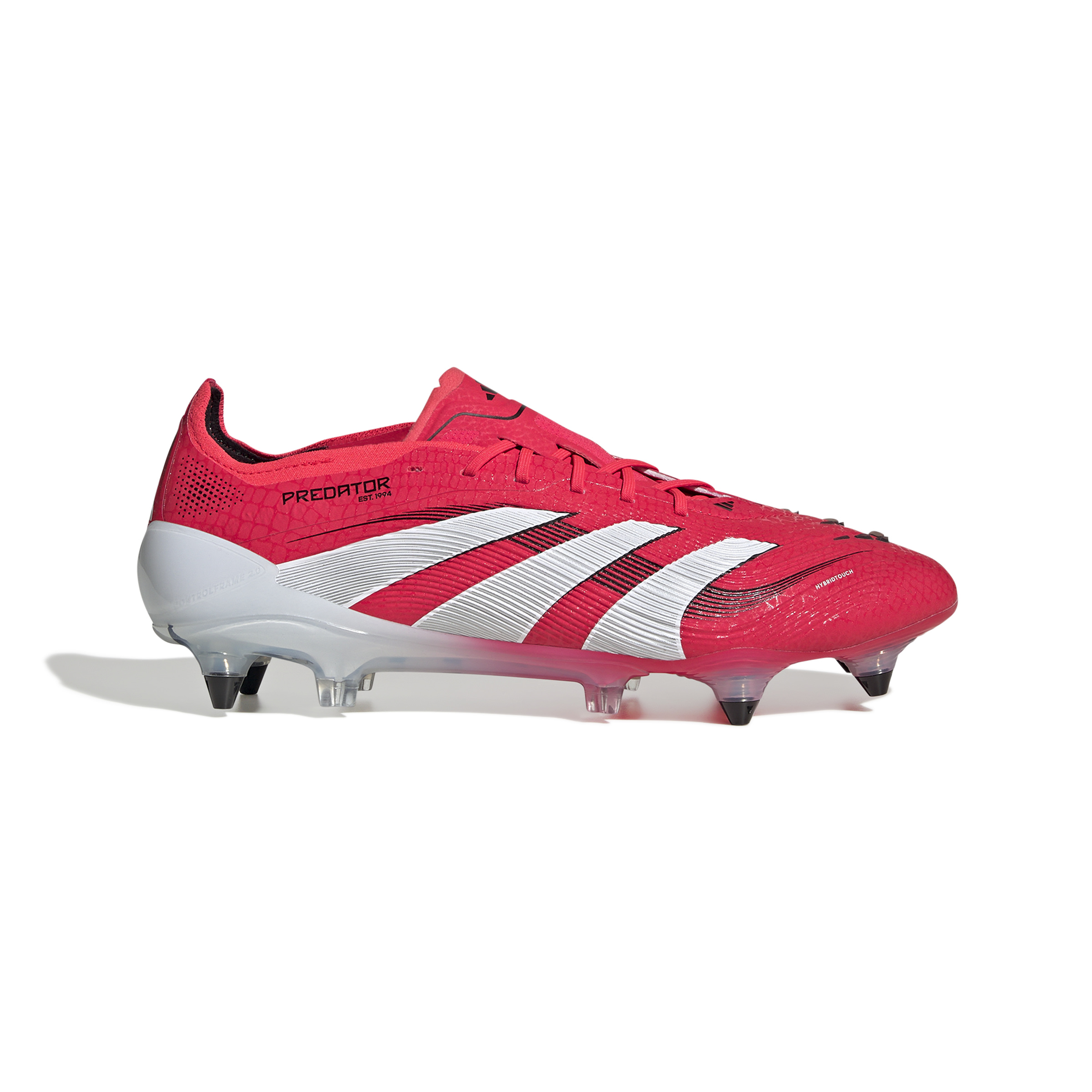 adidas Predator Elite IJzeren-Nop Voetbalschoenen (SG) Rood Wit Zwart