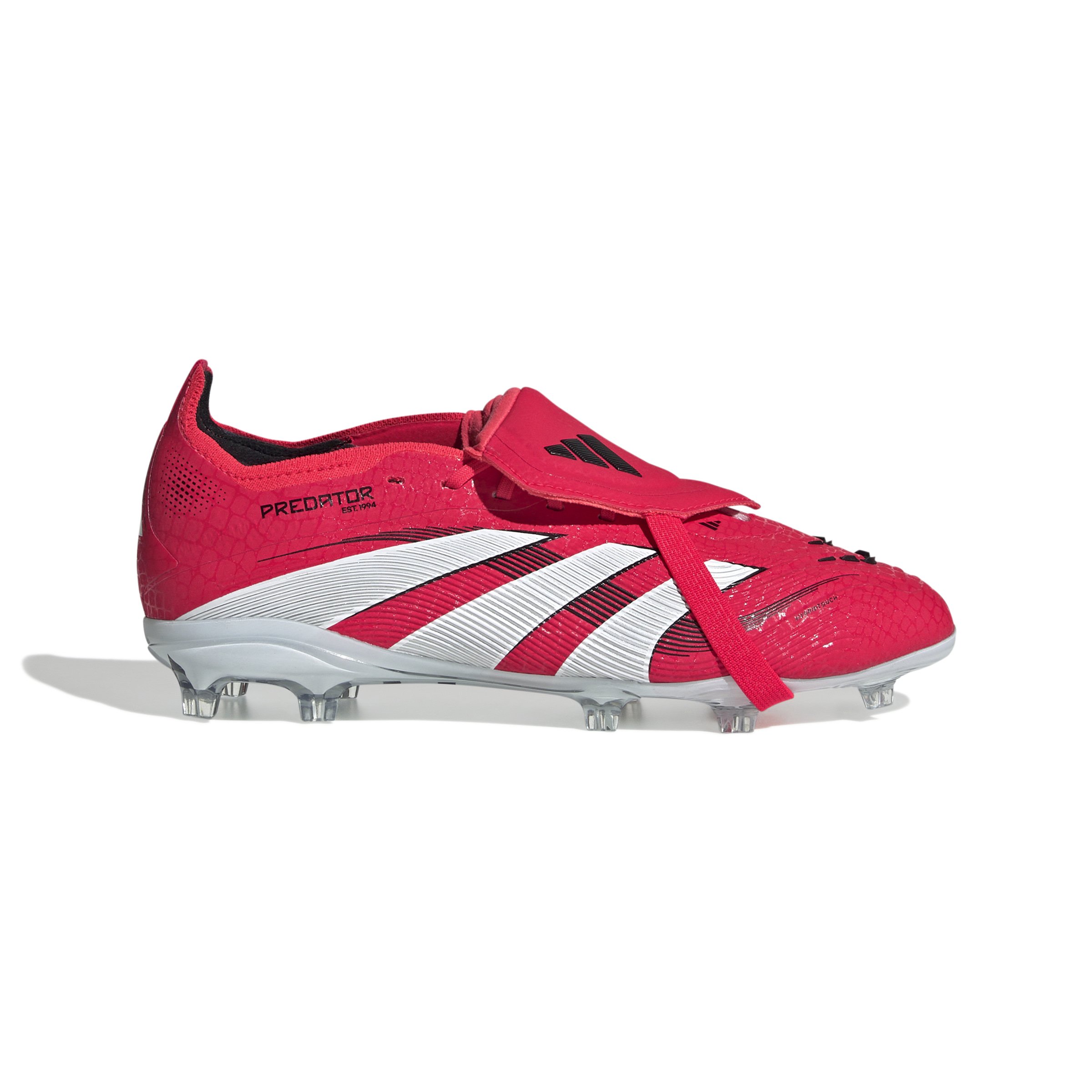 adidas Predator Elite FT Gras Voetbalschoenen (FG) Kids Rood Wit Zwart