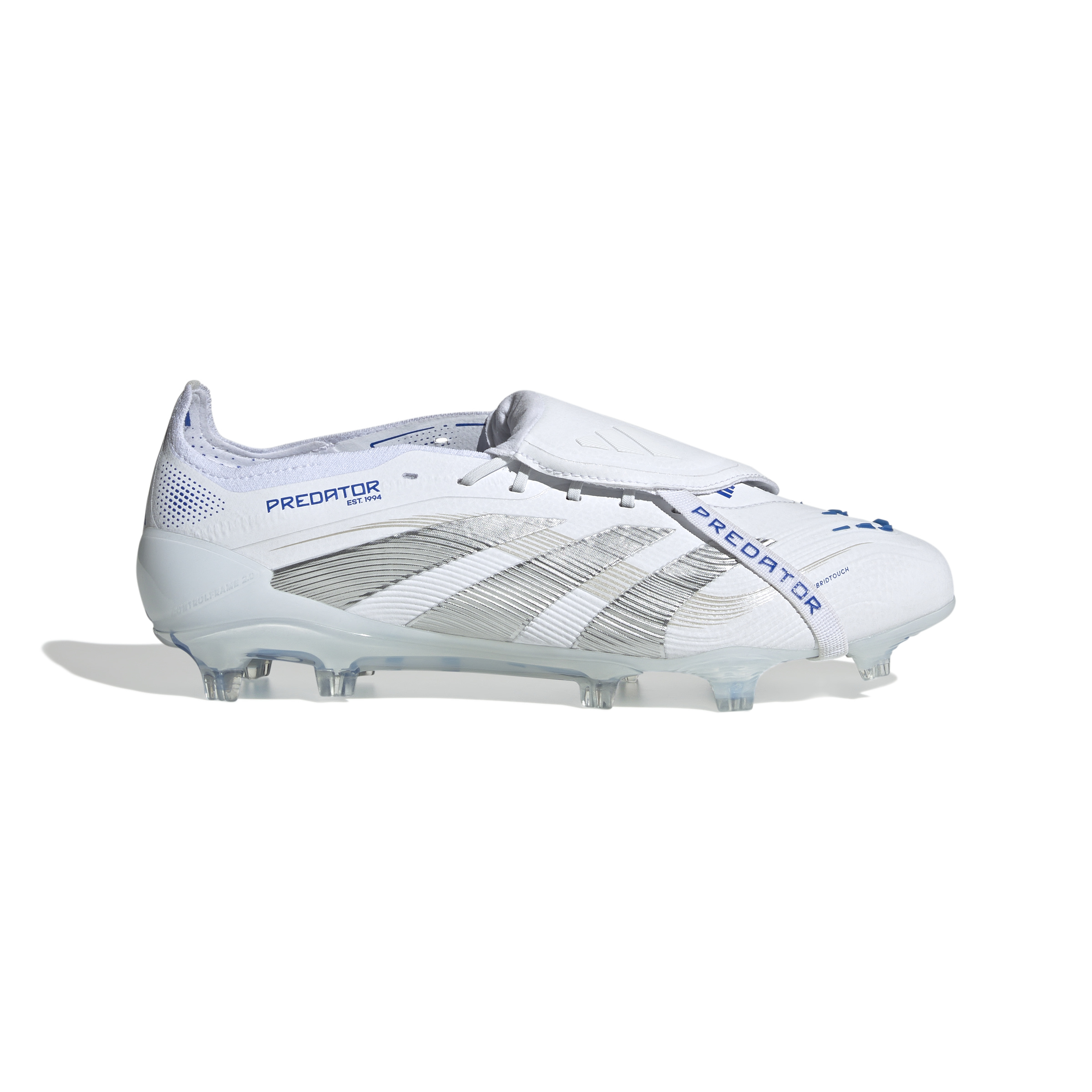 adidas Predator Elite FT Gras Voetbalschoenen (FG) Wit Zilver Blauw