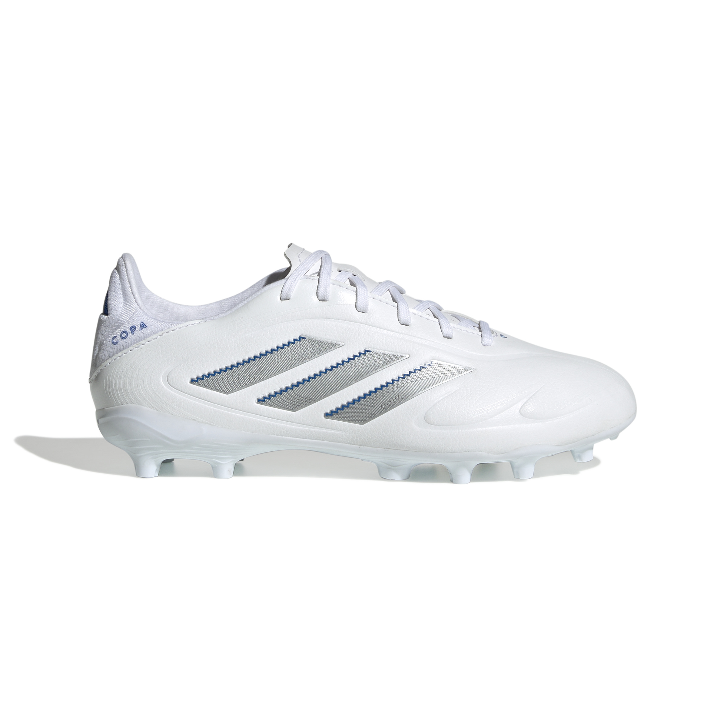 adidas Copa Pure III League Gras / Kunstgras Voetbalschoenen (MG) Kids Wit Zilver Blauw