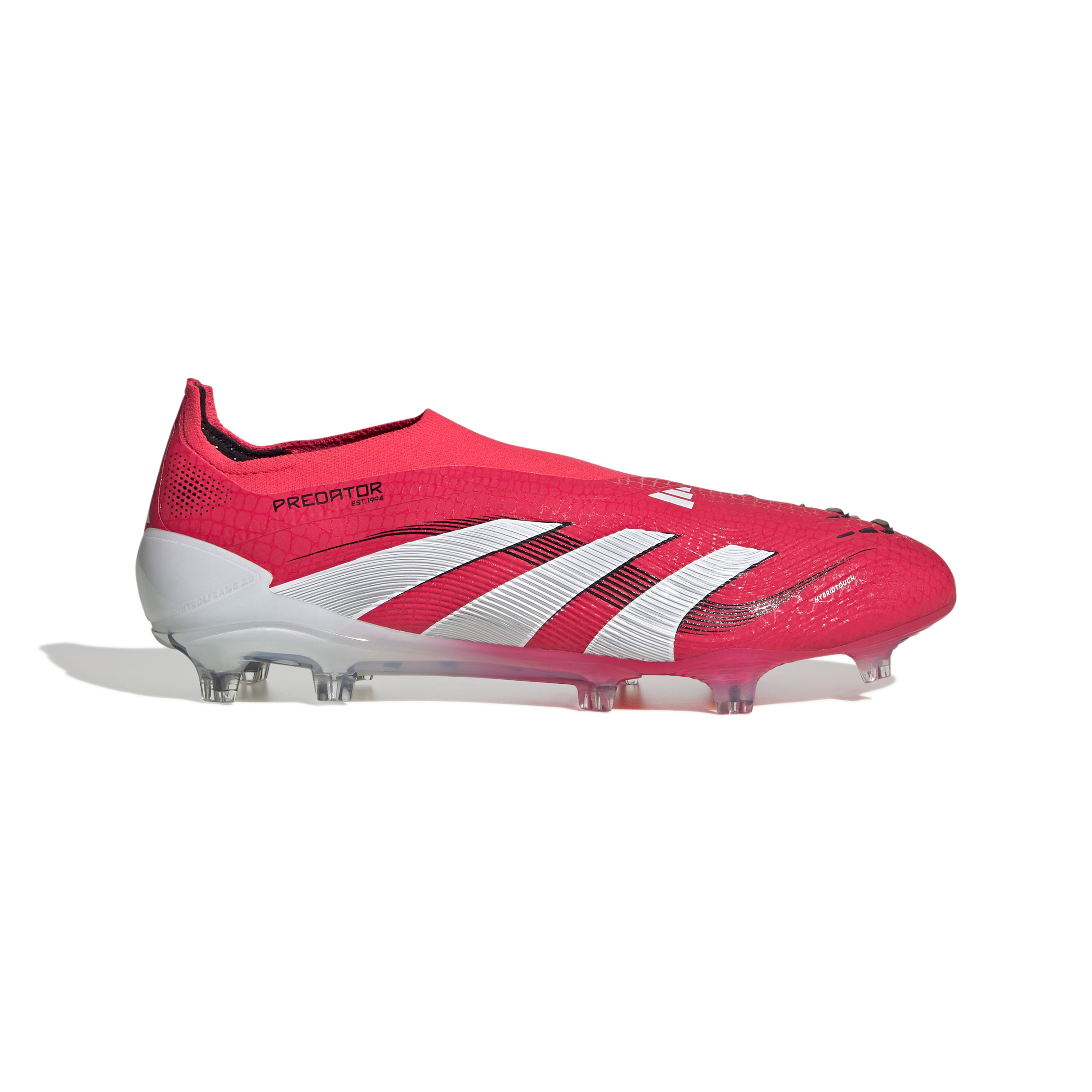 adidas Predator Elite Veterloze Gras Voetbalschoenen (FG) Rood Wit Zwart