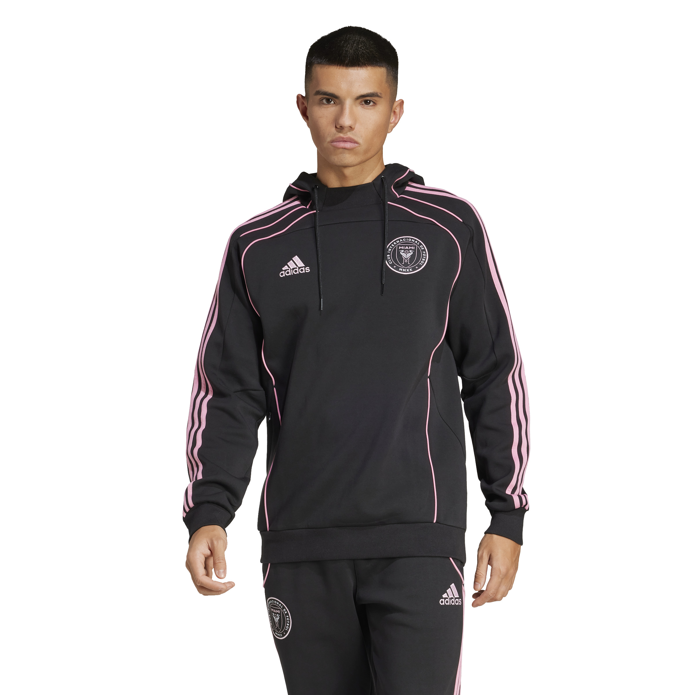 adidas Inter Miami CF Travel Hoodie 2025-2026 Zwart Roze