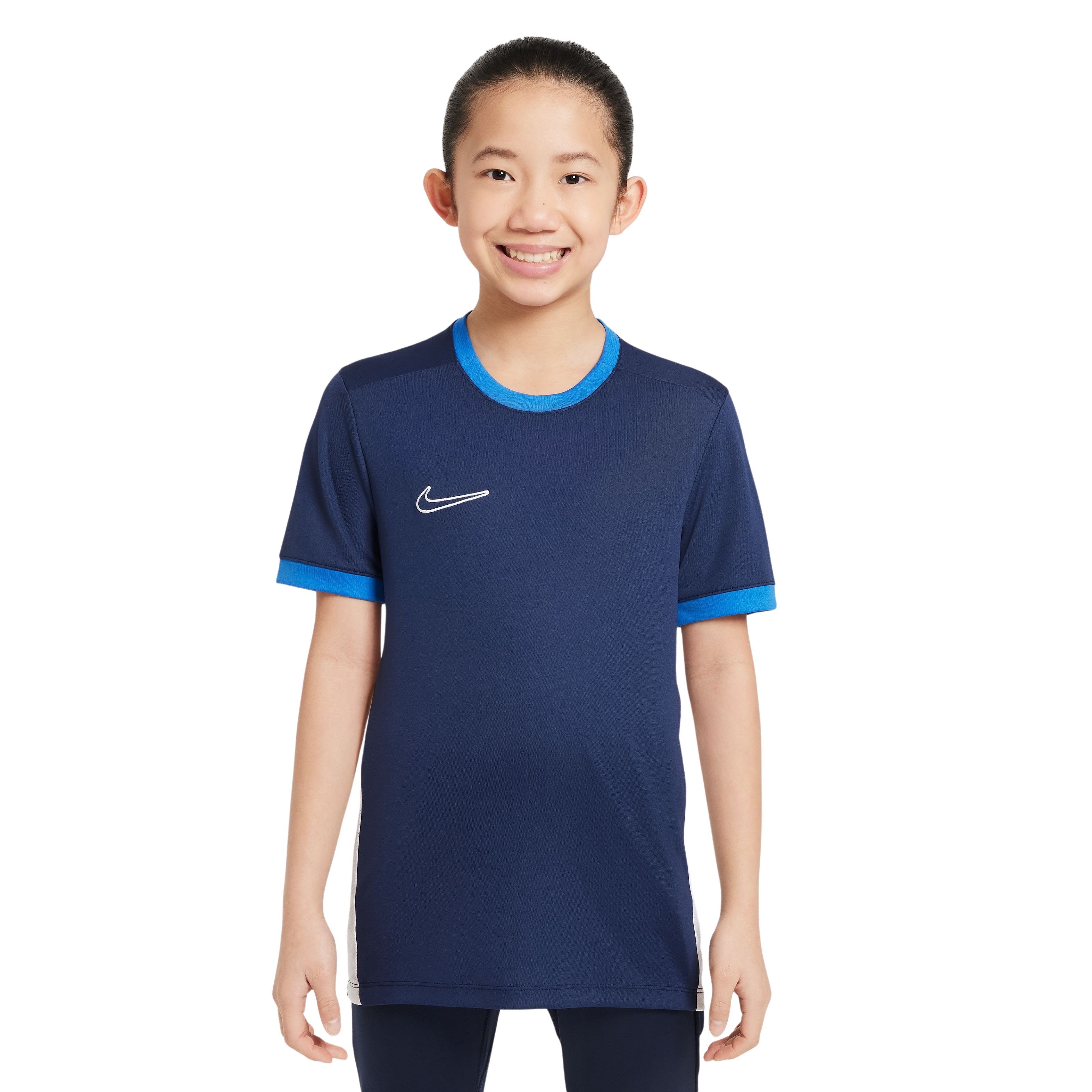 Nike Academy 25 Trainingsshirt Kids Donkerblauw Blauw Wit