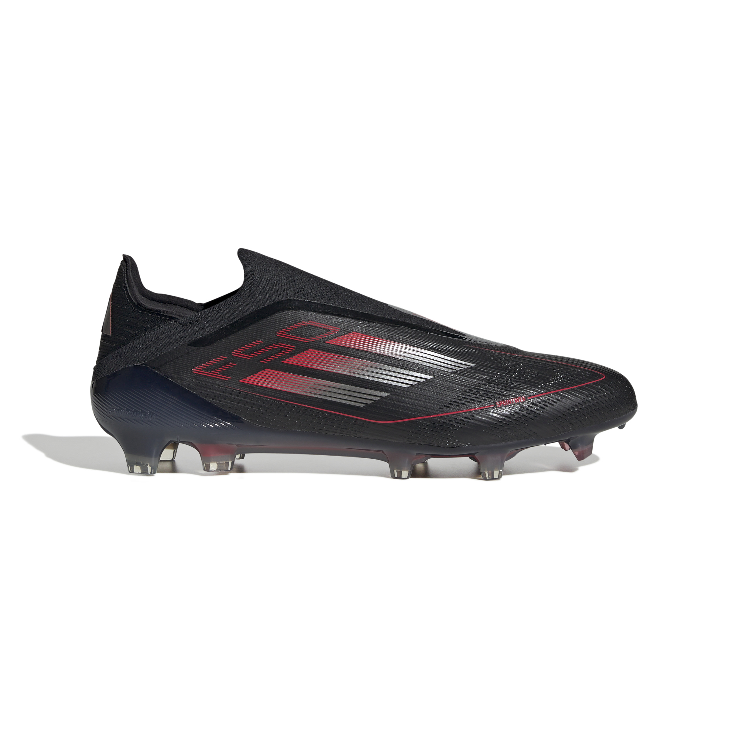 adidas F50 Elite Veterloze Gras Voetbalschoenen (FG) Zwart Rood Zilver