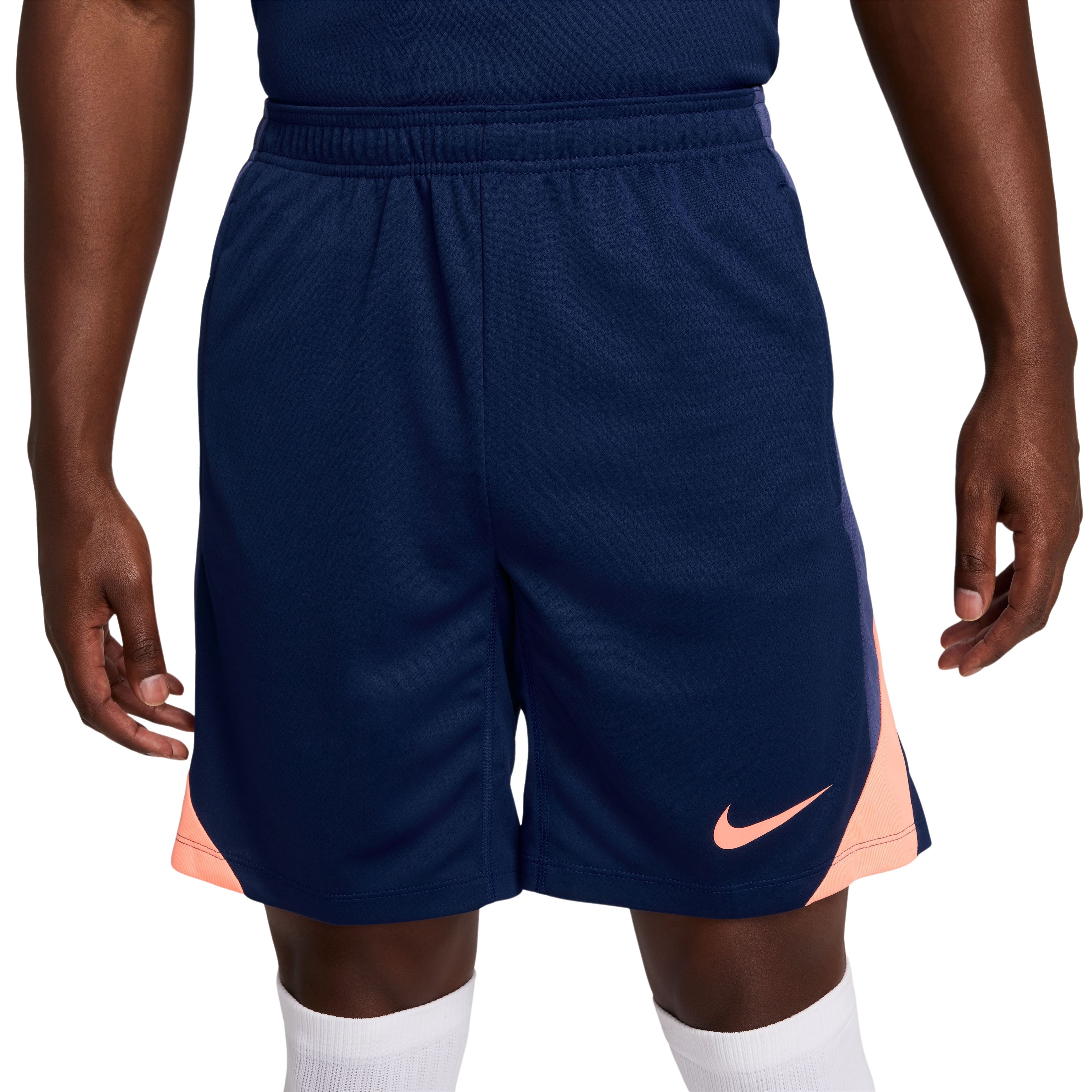 Nike Strike Trainingsbroekje Donkerblauw Oranje