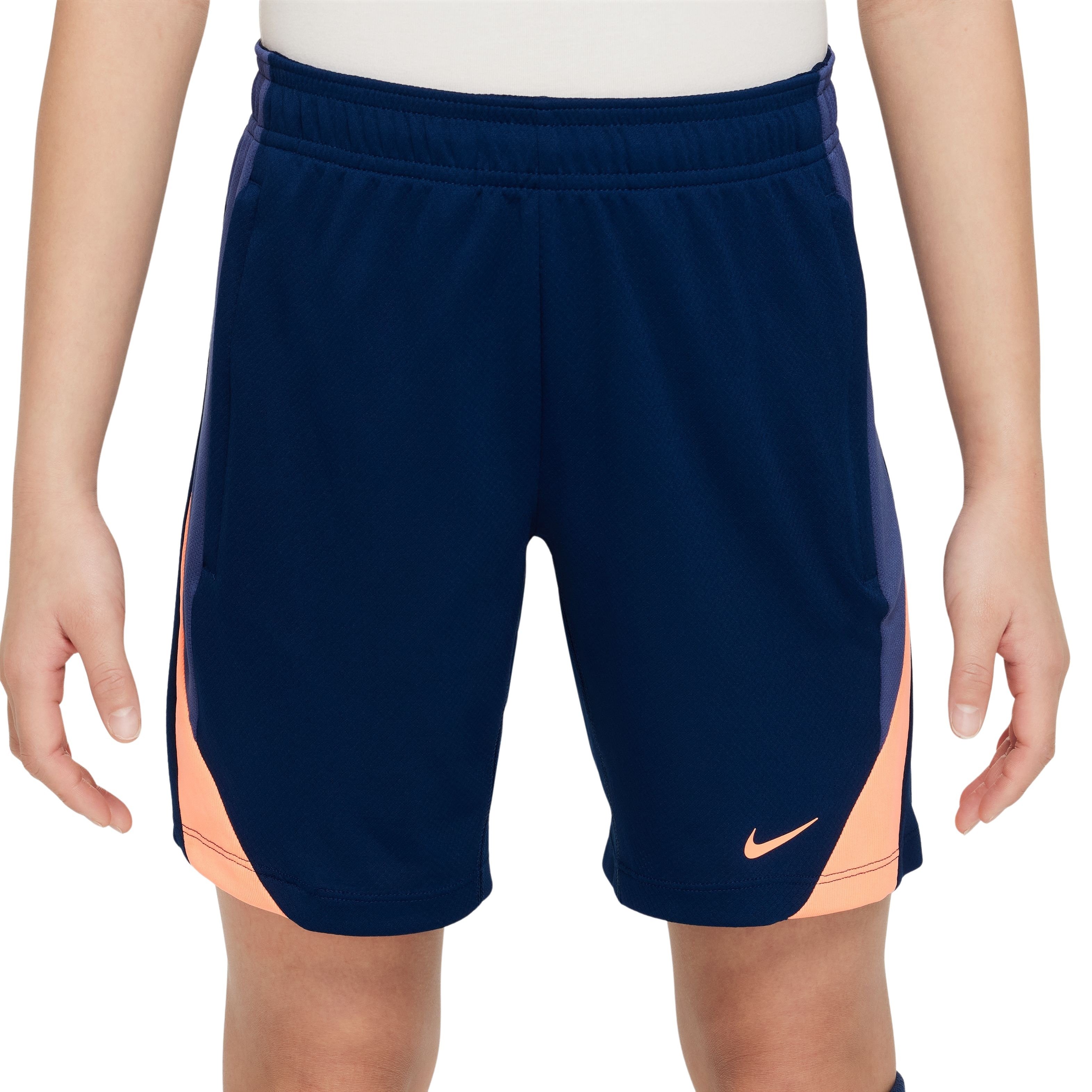 Nike Strike Trainingsbroekje Kids Donkerblauw Oranje