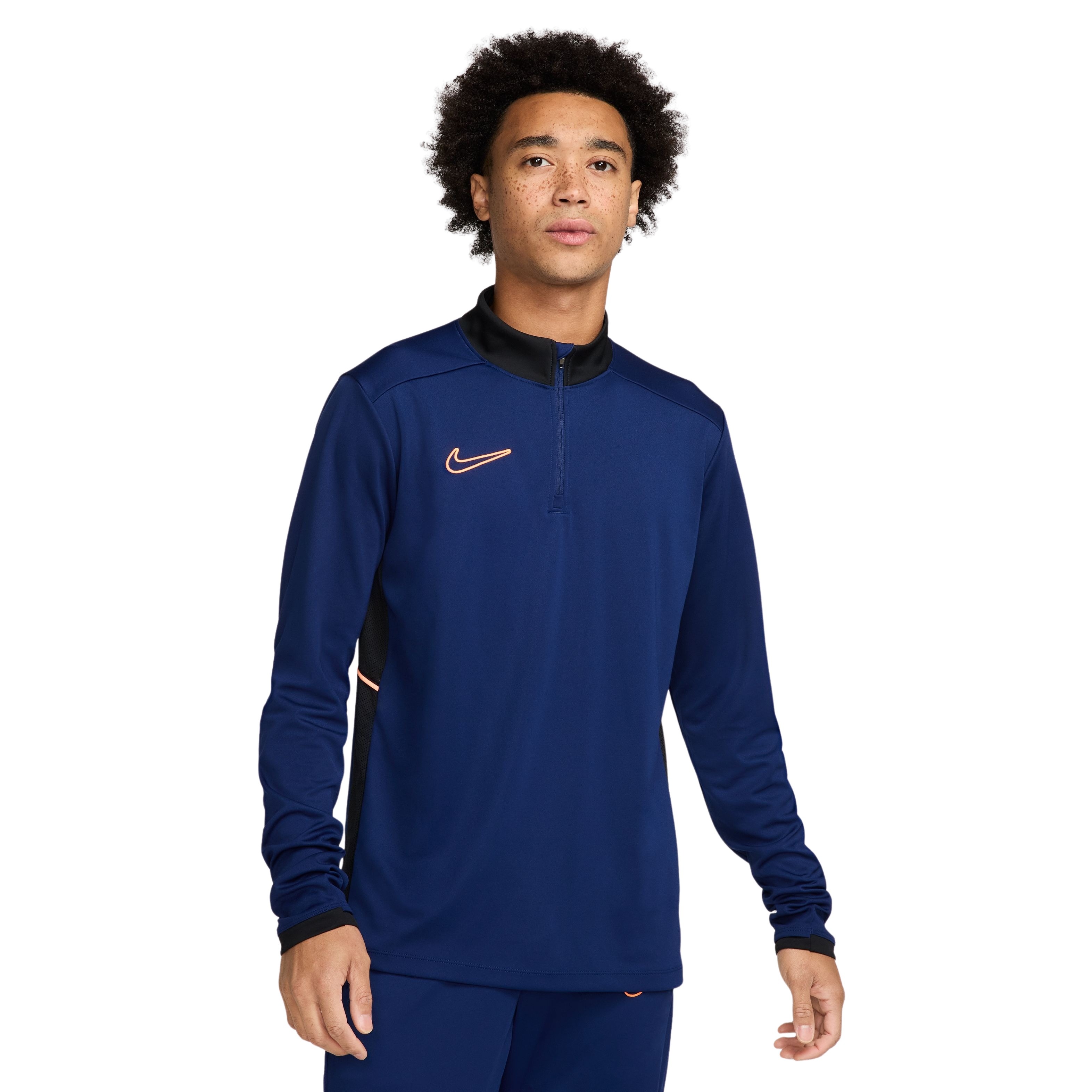 Nike Academy 25 Trainingstrui 1/4-Zip Donkerblauw Zwart Oranje