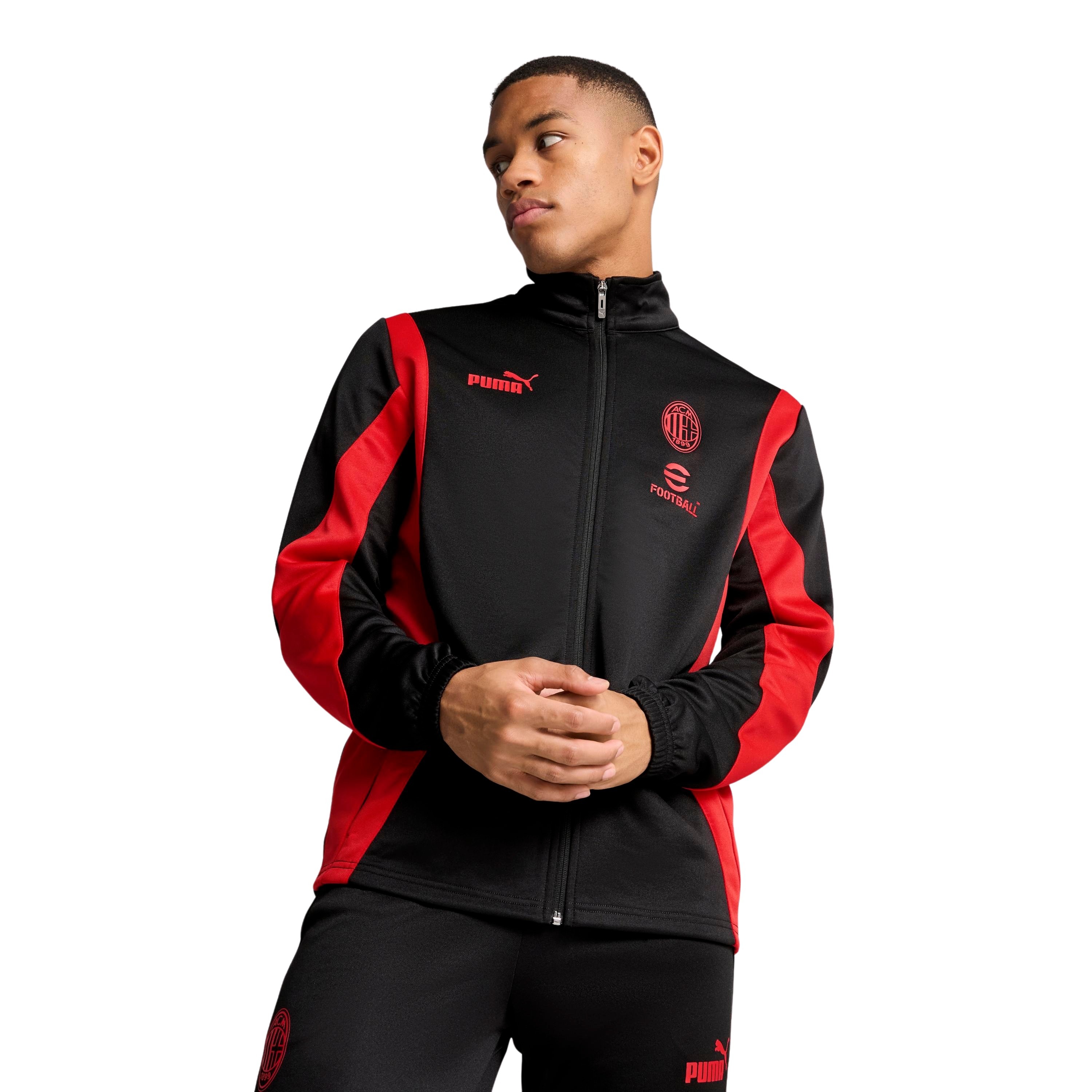 PUMA AC Milan ftblNRGY+ Vest 2024-2025 Zwart Rood