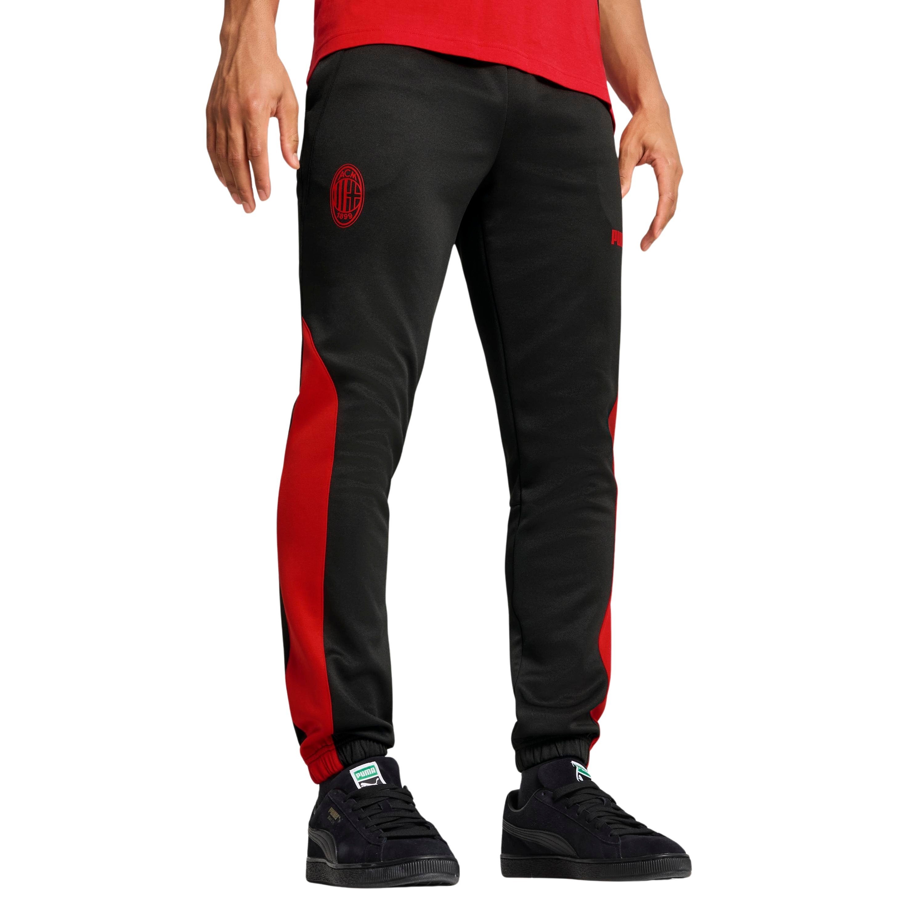 PUMA AC Milan ftblNRGY+ Joggingbroek 2024-2025 Zwart Rood